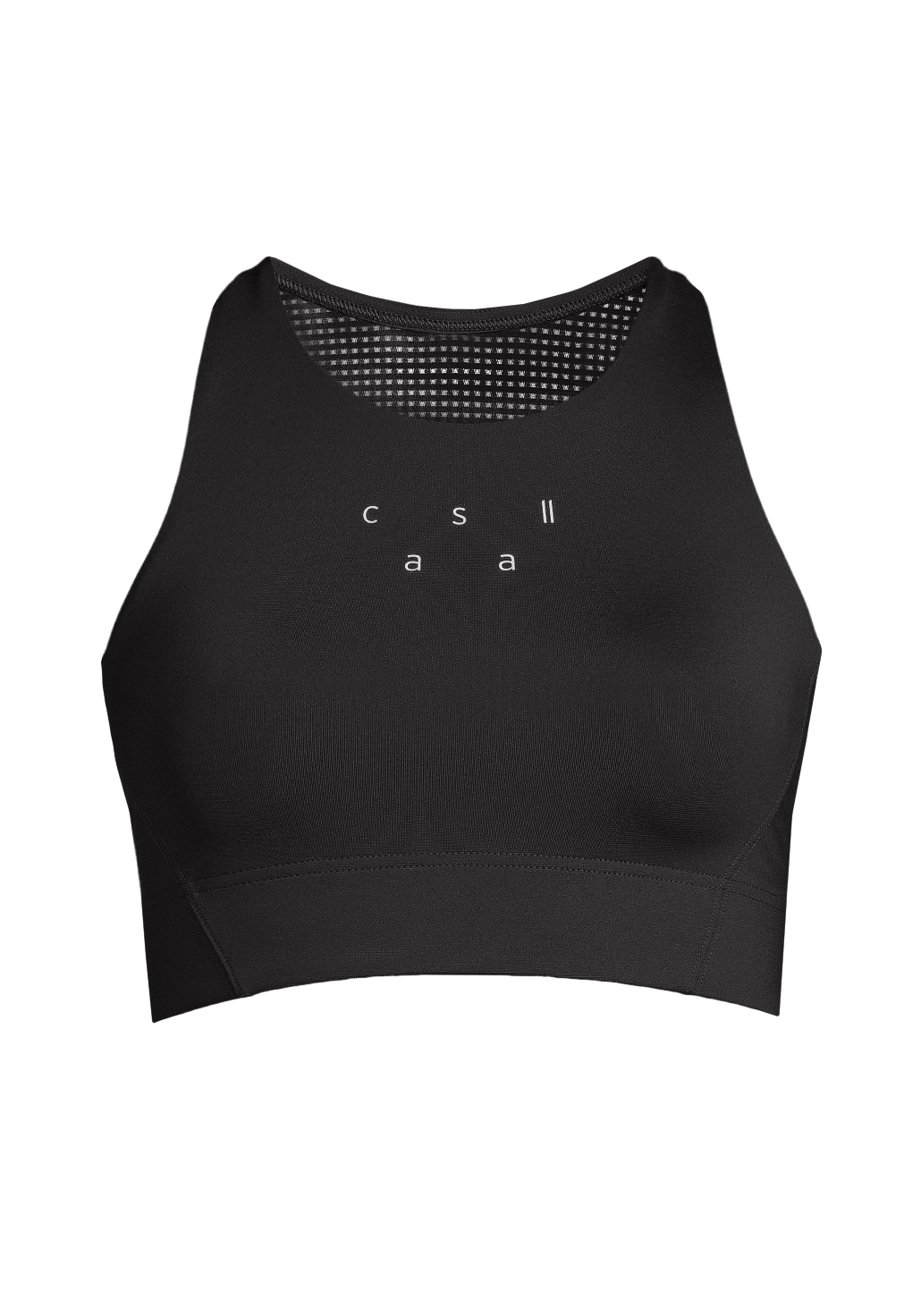 Casall Iconic Longline Sports Bra top nero con mesh