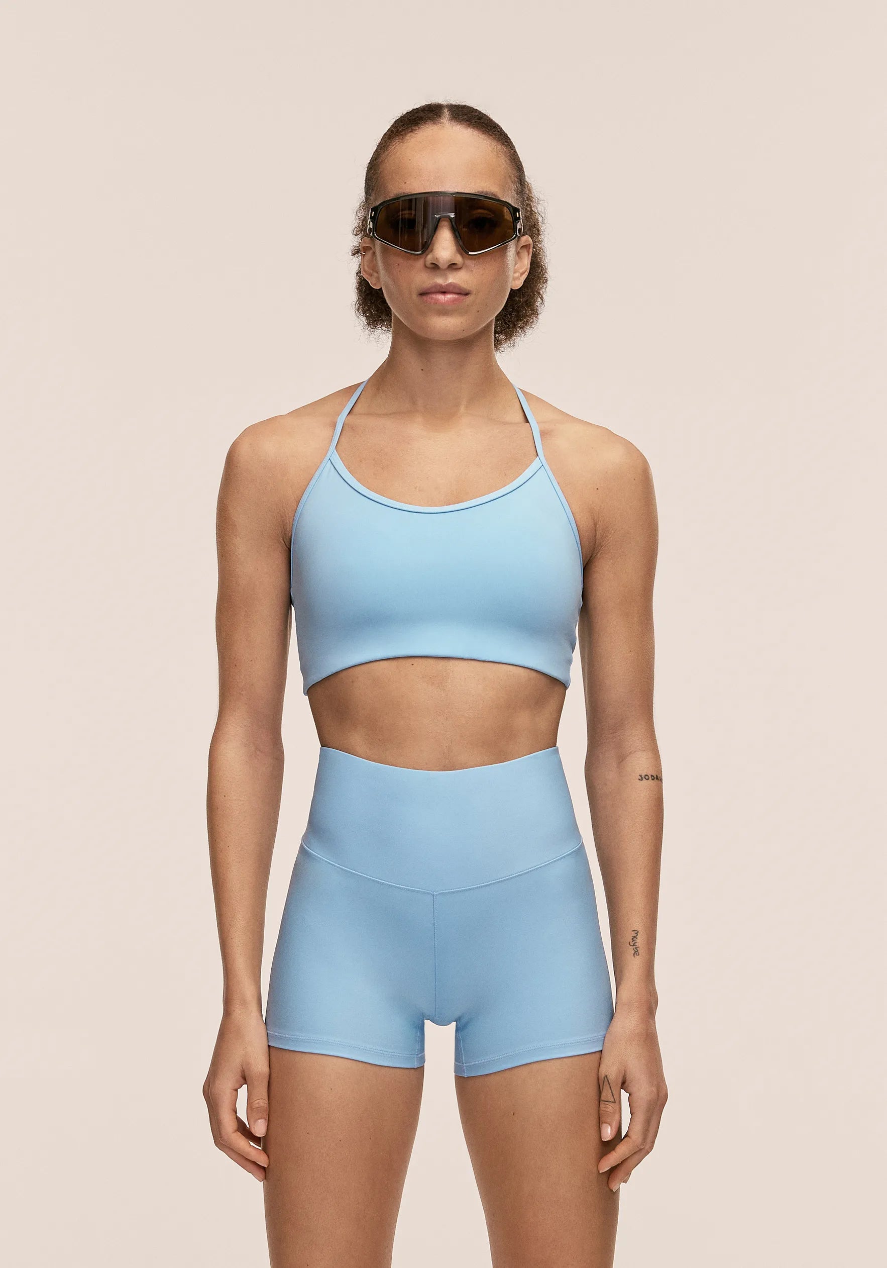Casall Sleek Strappy reggiseno sportivo Blue Lagoon medio