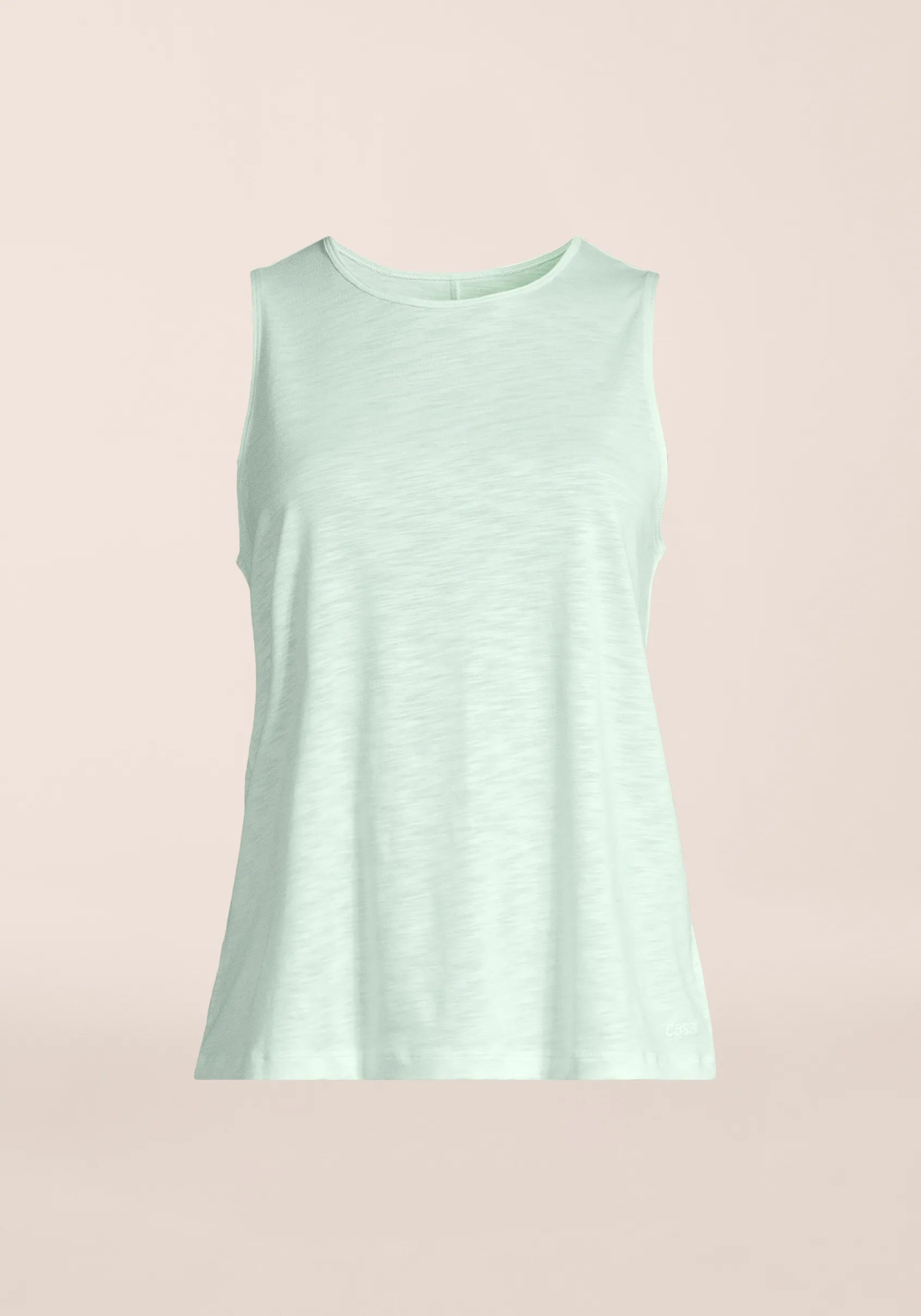 Casall Soft Texture Tank canotta yoga verde Tencel