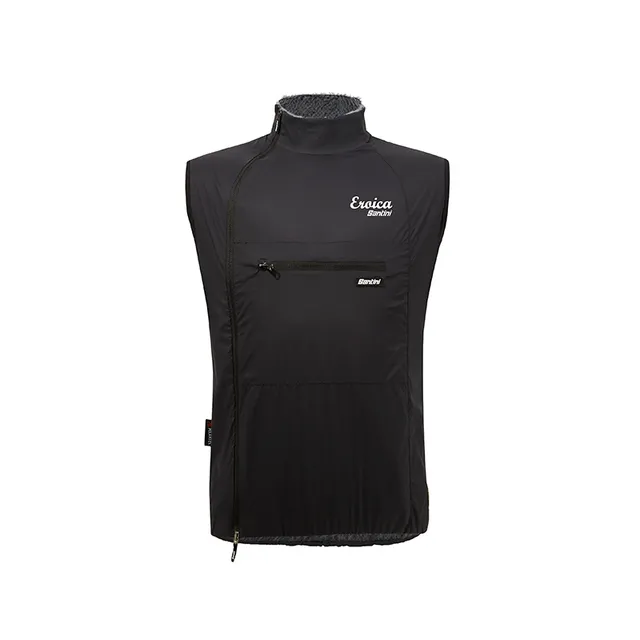 L'Eroica Alpha Pack gilet antivento nero packable