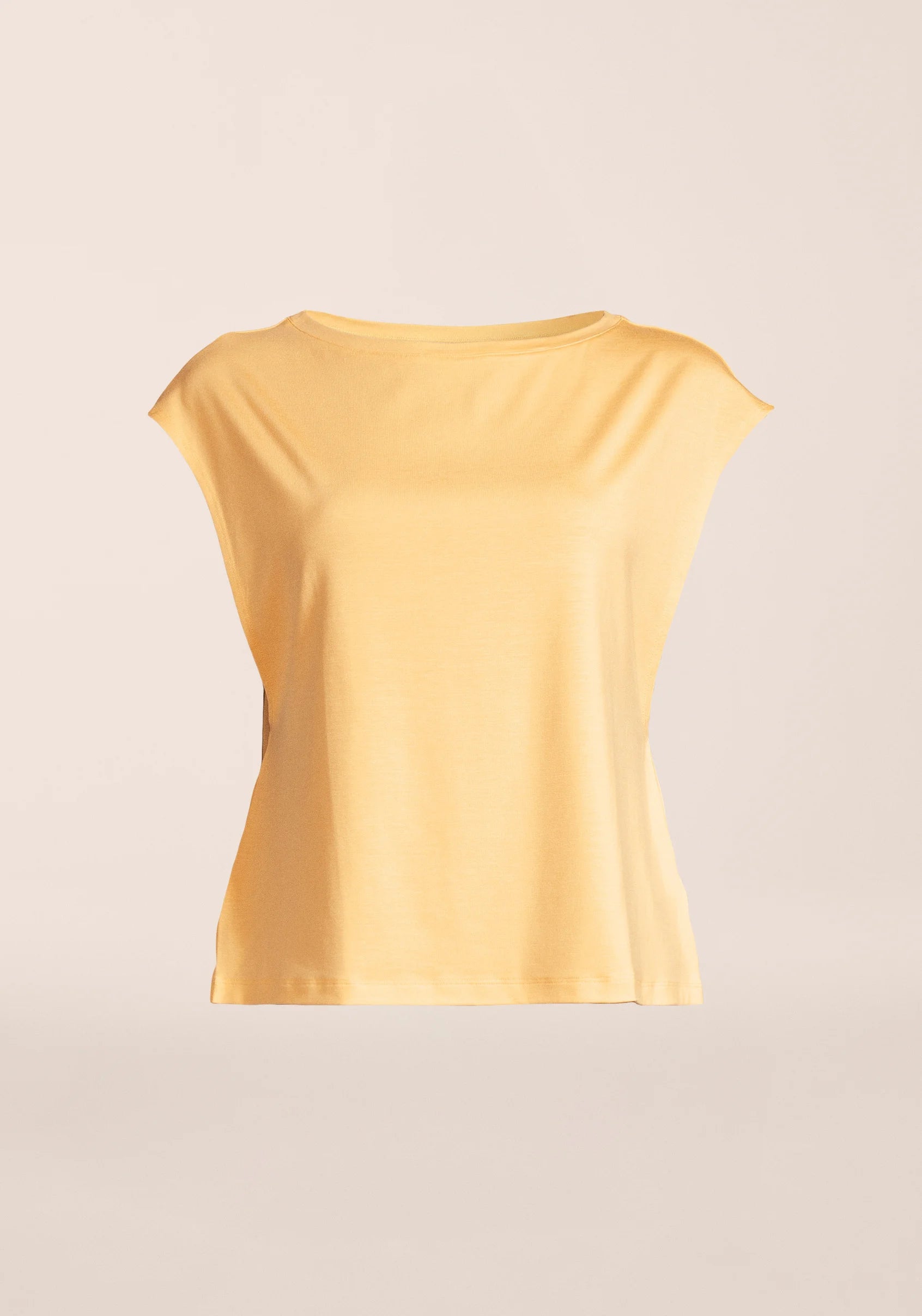 Casall Delight Boatneck Loose Tank canotta gialla Tencel