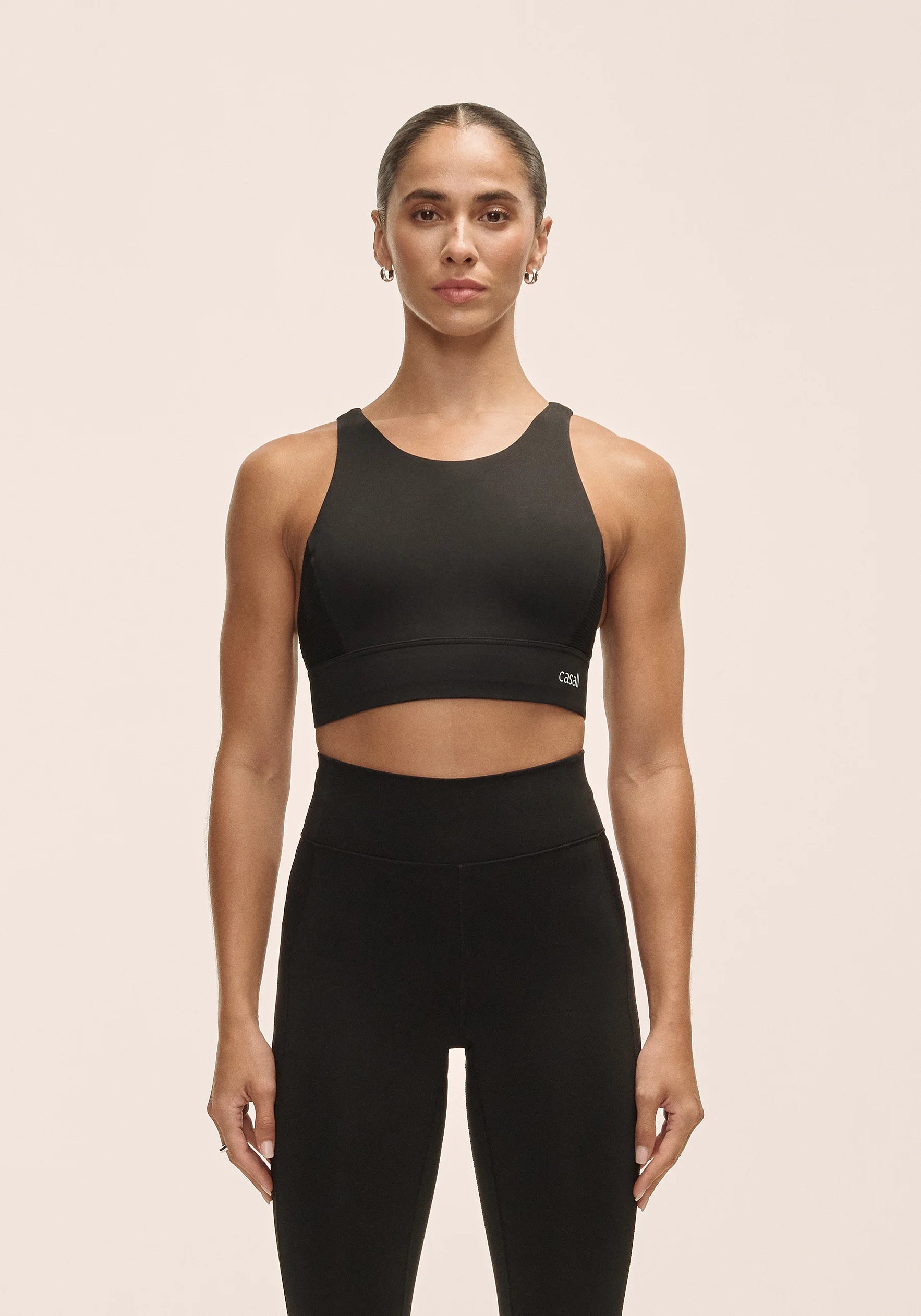 Casall Iconic Adjustable Sports Bra reggiseno nero sostegno alto