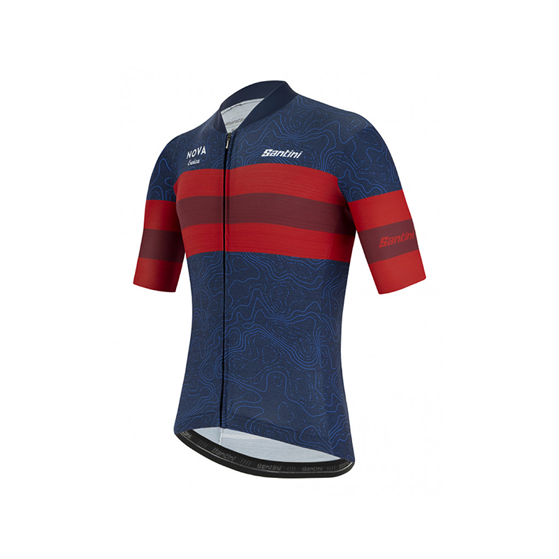 L'Eroica Arte maglia ciclismo blu nautica traspirante