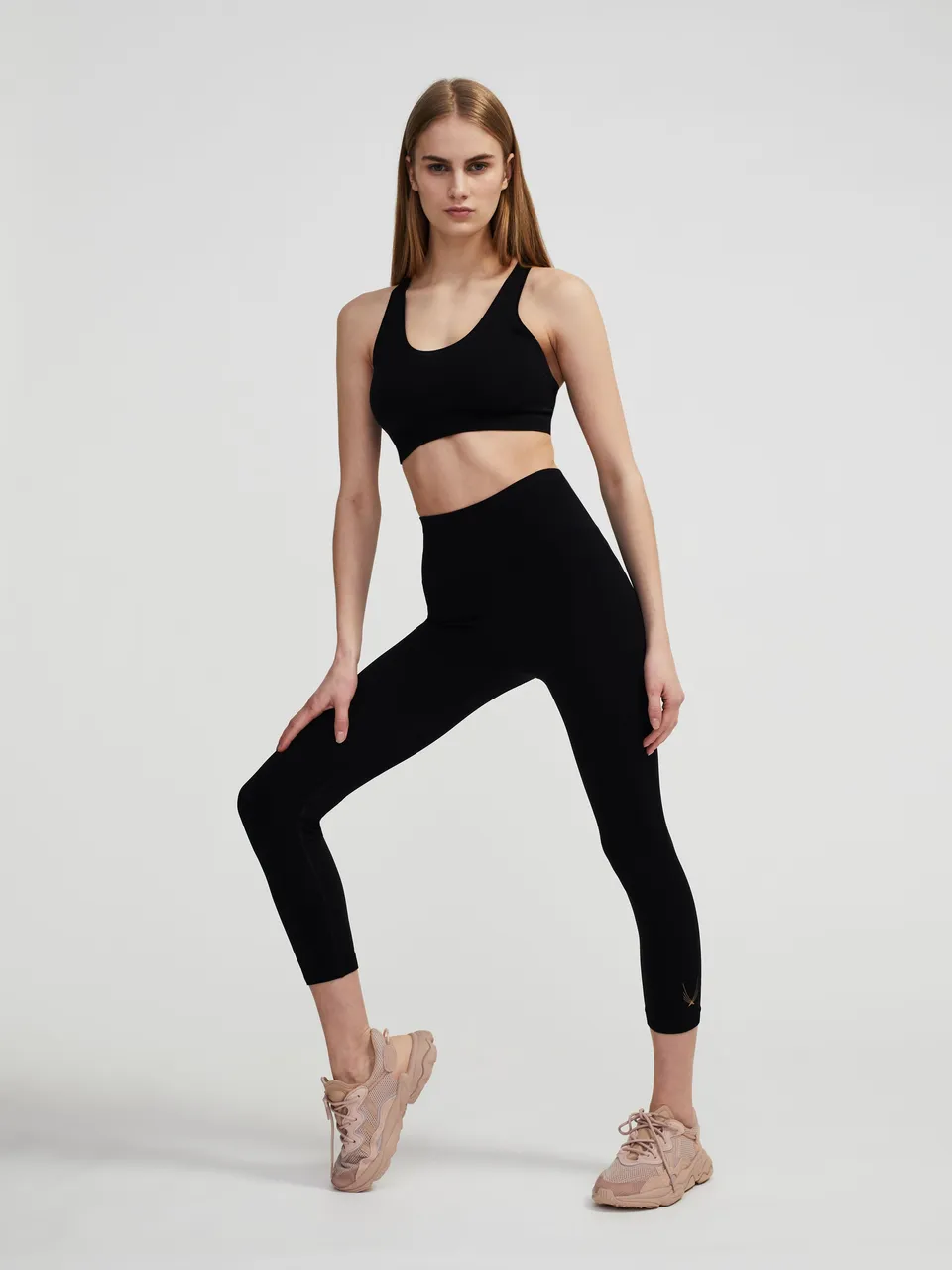Lucas Hugh Technical Knit leggings 7/8 neri yoga