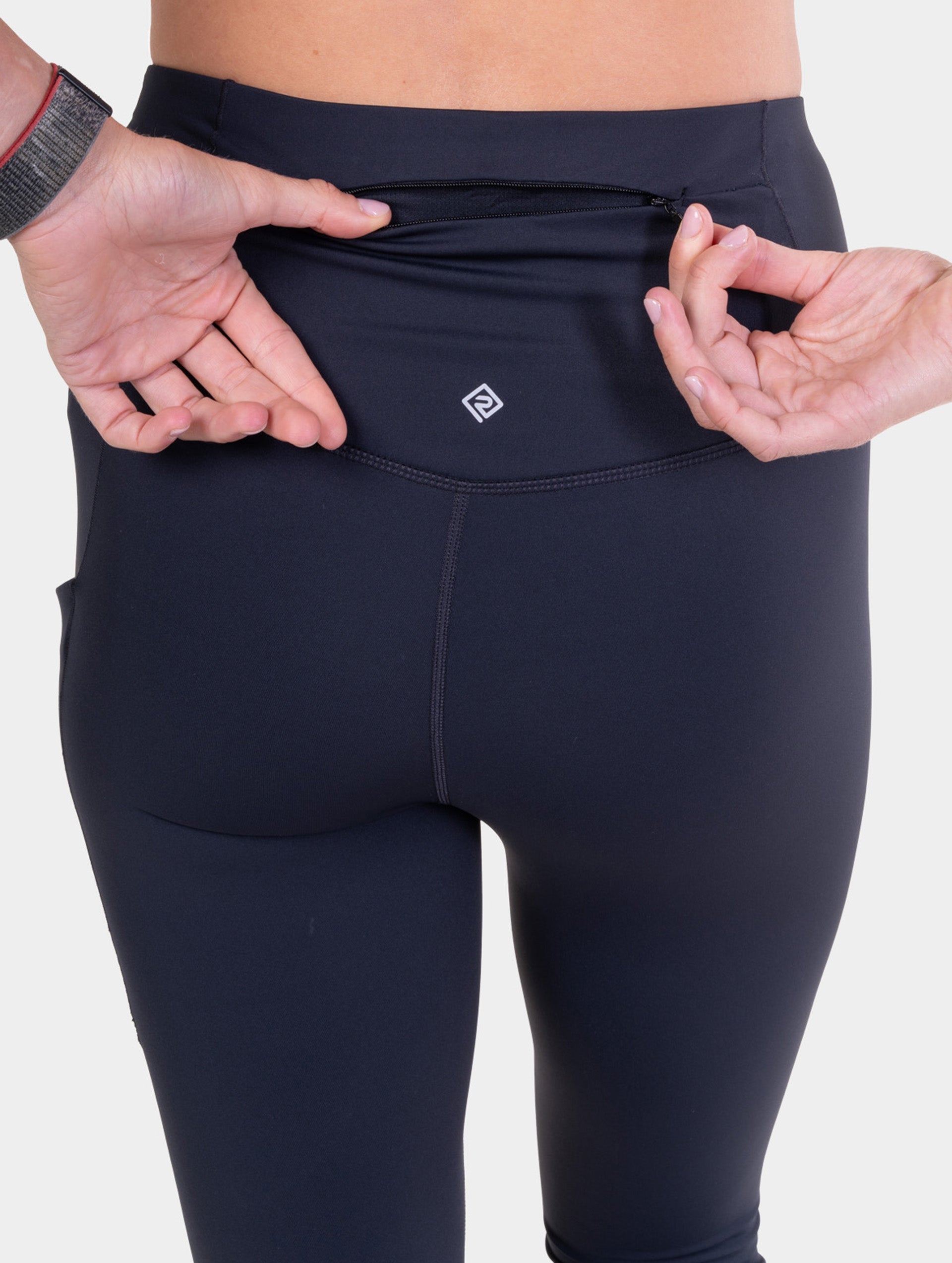 Ronhill Tech Contour Capri leggings donna nero elasticizzato