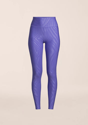 Casall Heat Printed High Waist Tights leggings viola zebra