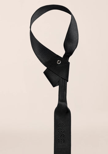 Casall Loop cinghia yoga porta tappetino nera 2 in 1