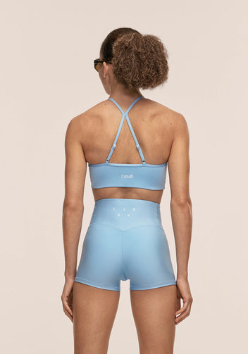 Casall Sleek Strappy reggiseno sportivo Blue Lagoon medio