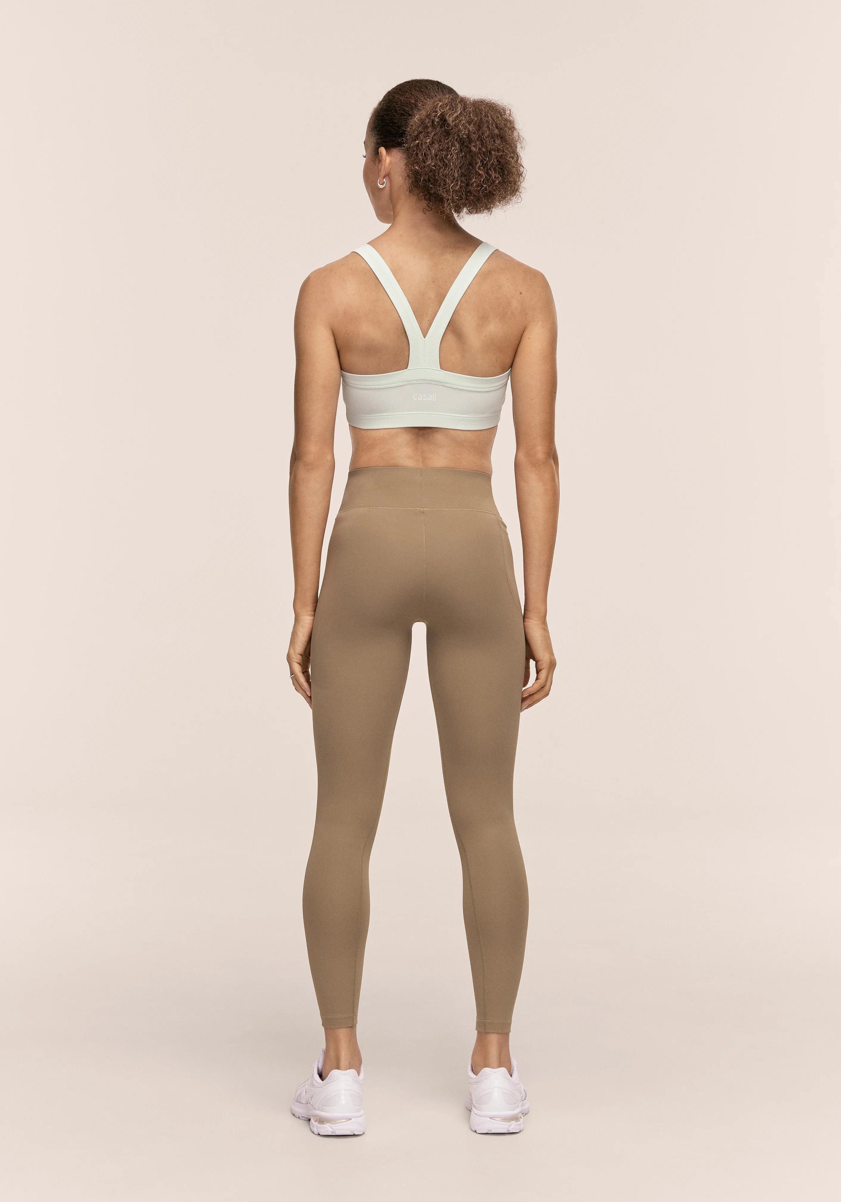 Casall Essential leggings Light Khaki con tasca
