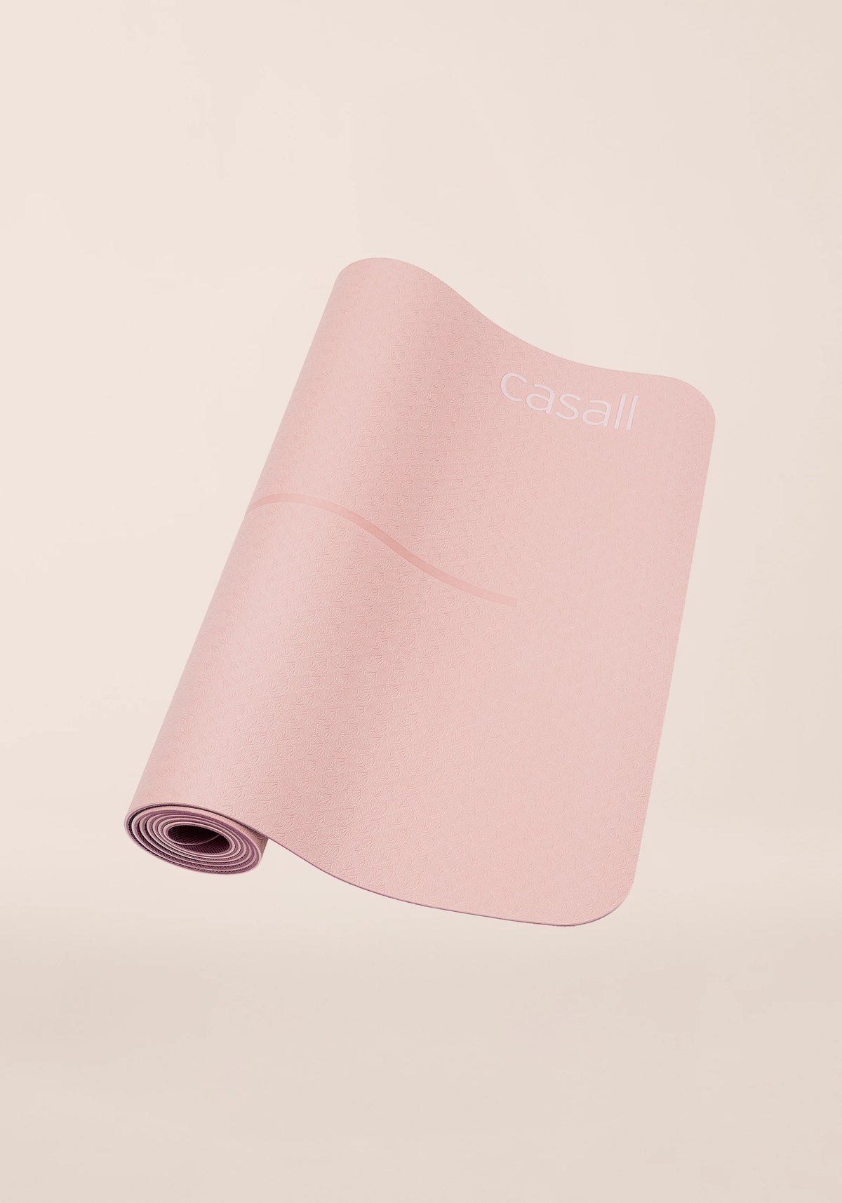 Casall Position tappetino yoga 4 mm Light Pink/Pink antiscivolo