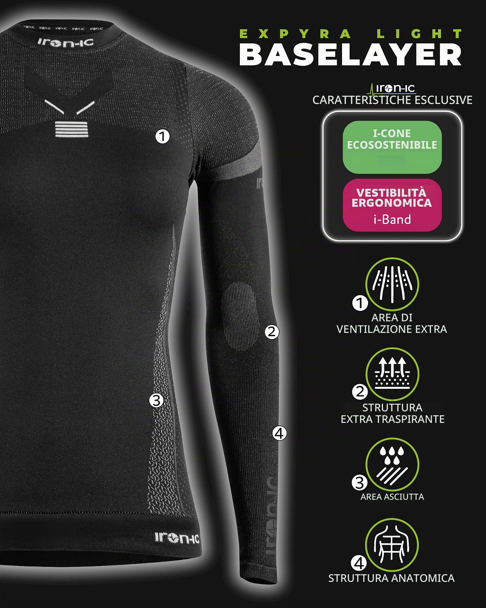 IRON-IC Impetus Expyra Light 212793 Maglia Donna S-M