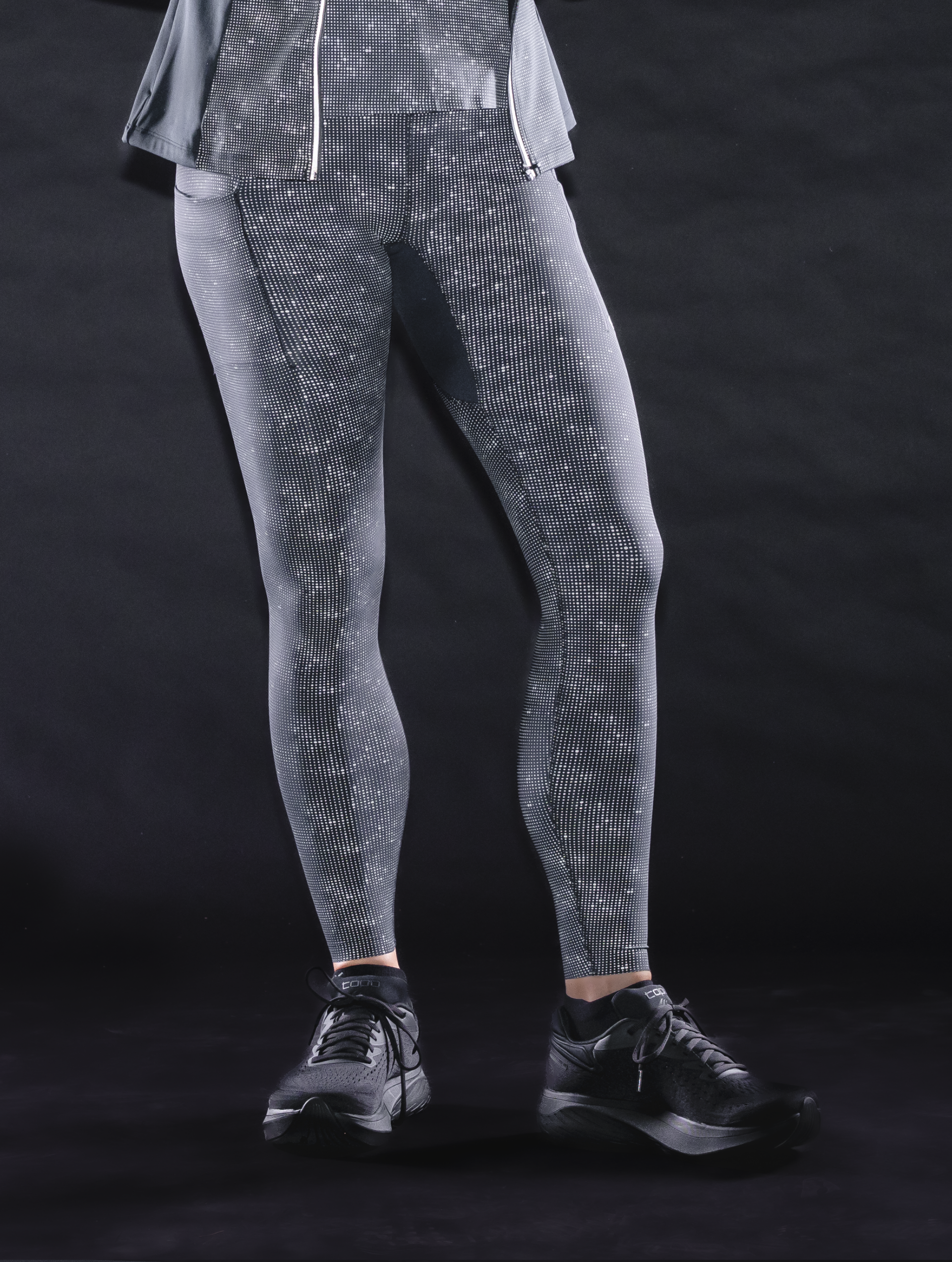 Ronhill Tech Reflect Lux tight running nero reflect