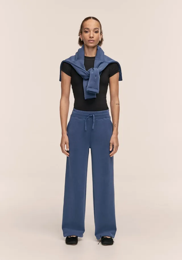 Casall Peachy Straight Leg jogger blu in modal