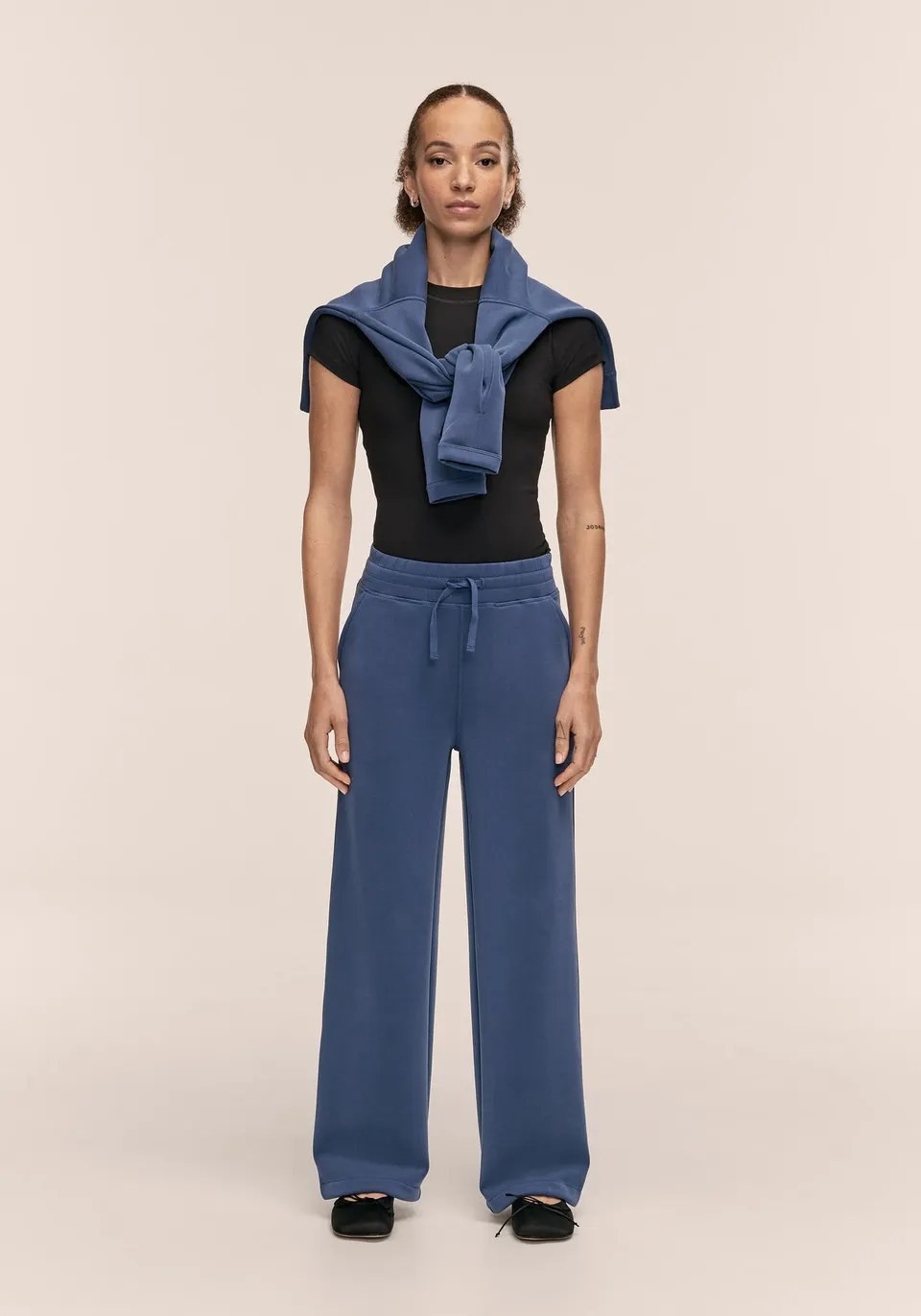 Casall Peachy Straight Leg jogger blu in modal