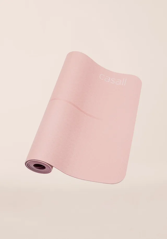 Casall Position tappetino yoga 4 mm Light Pink/Pink antiscivolo