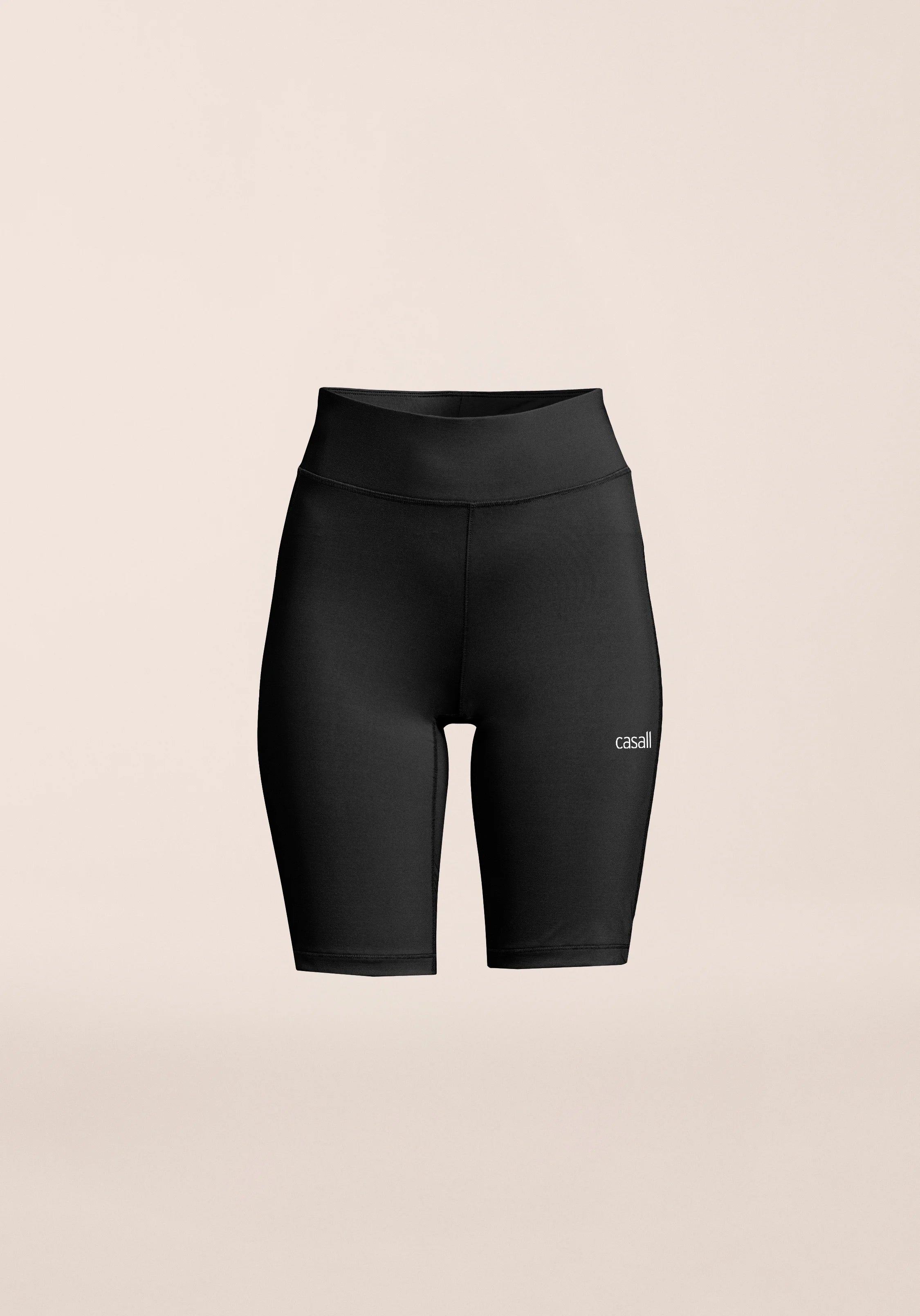 Casall Essential High Waist shorts bici nero vita alta
