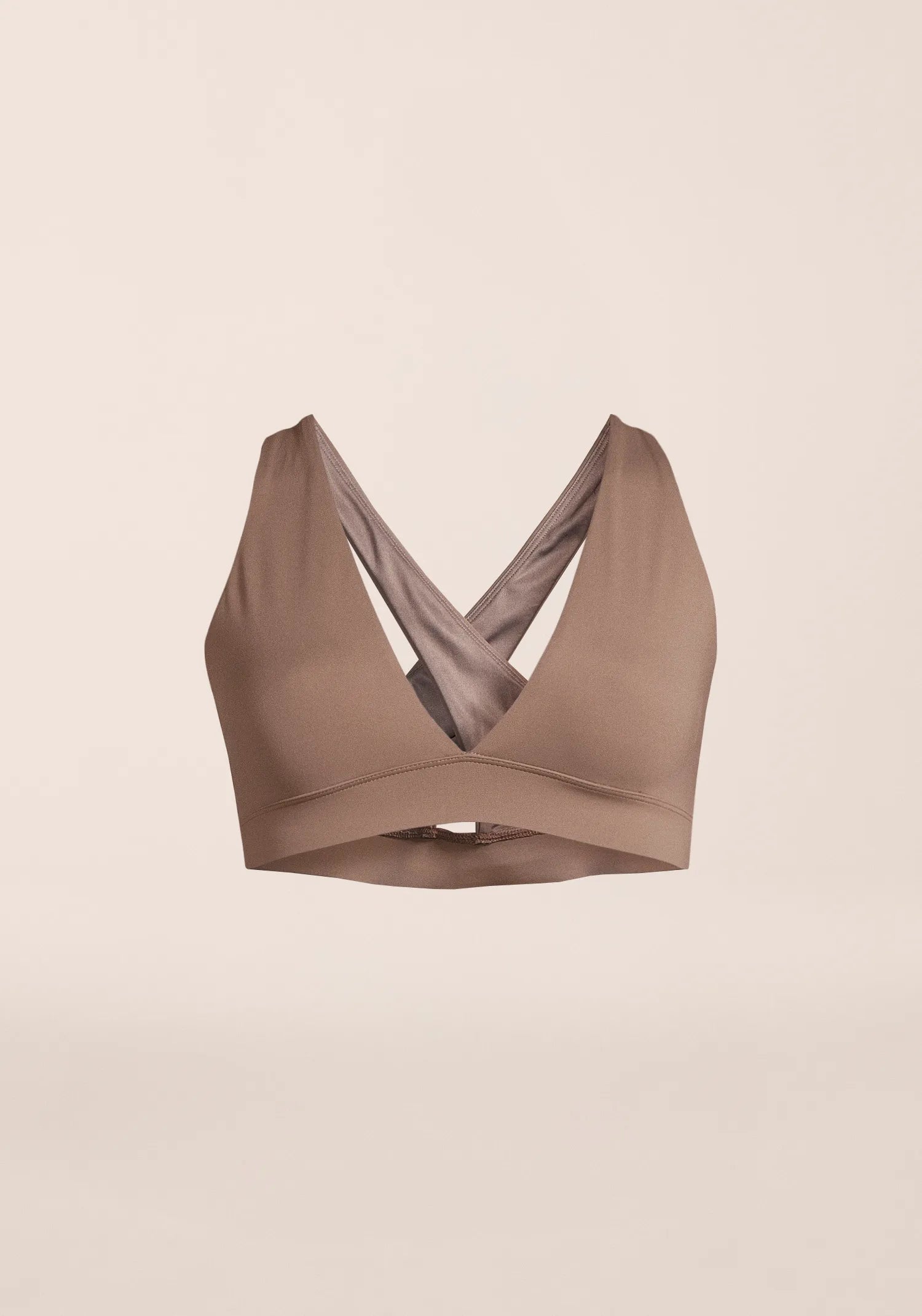 Casall V-Neck Crossback top bikini warm khaki UV 50+