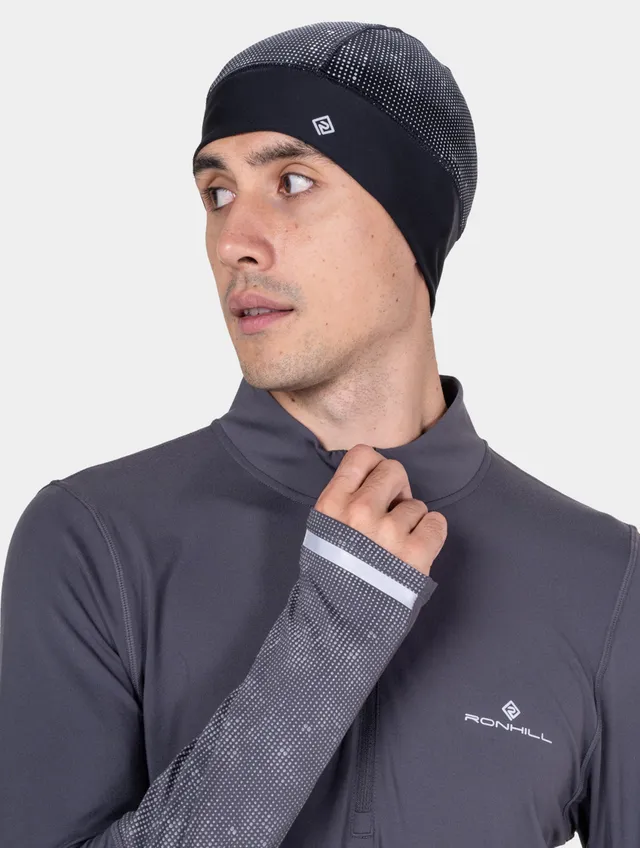Ronhill Reflect Beanie berretto running nero riflettente