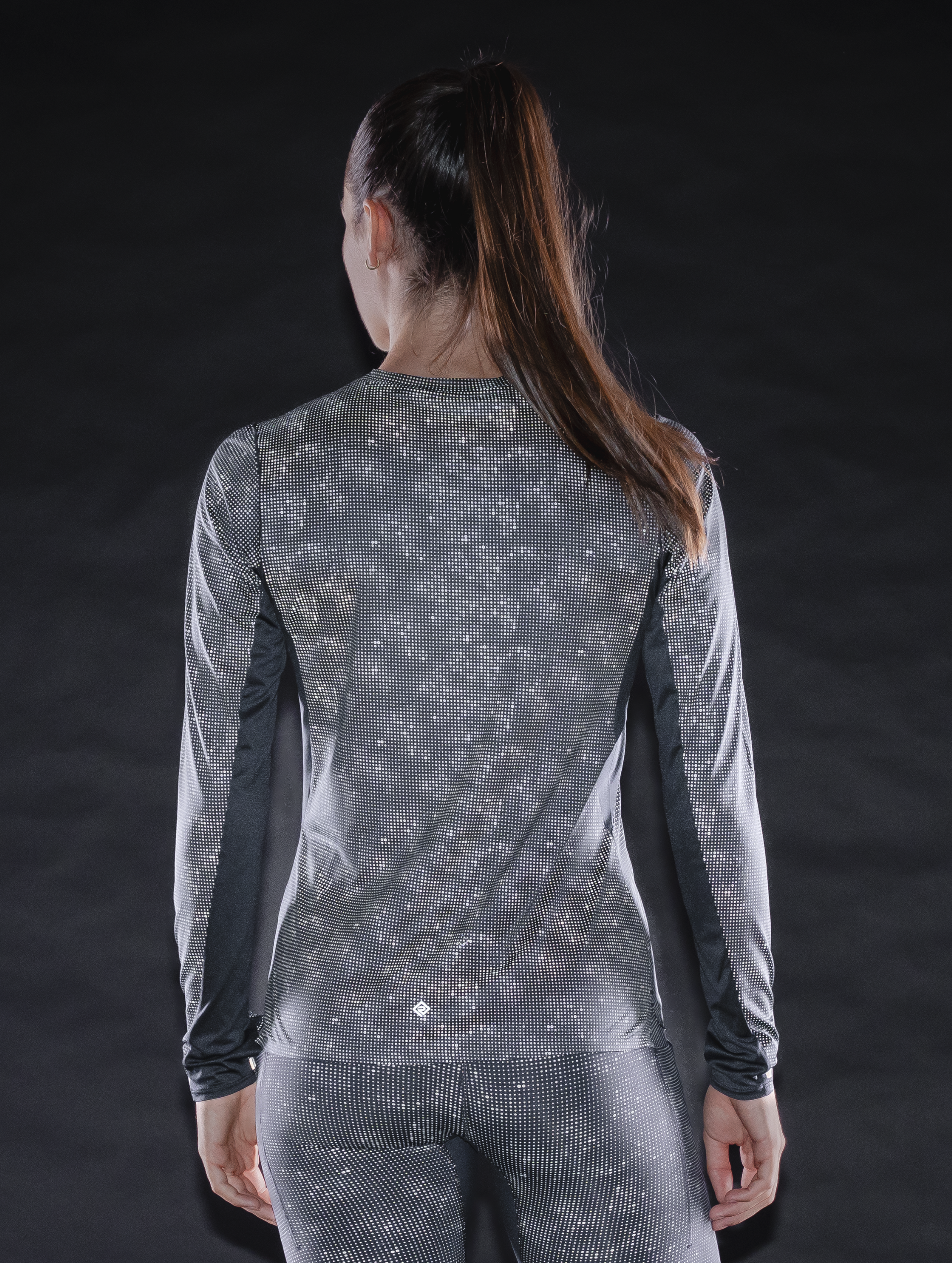 Ronhill Tech Reflect Lux maglia donna nera riflettente manica lunga