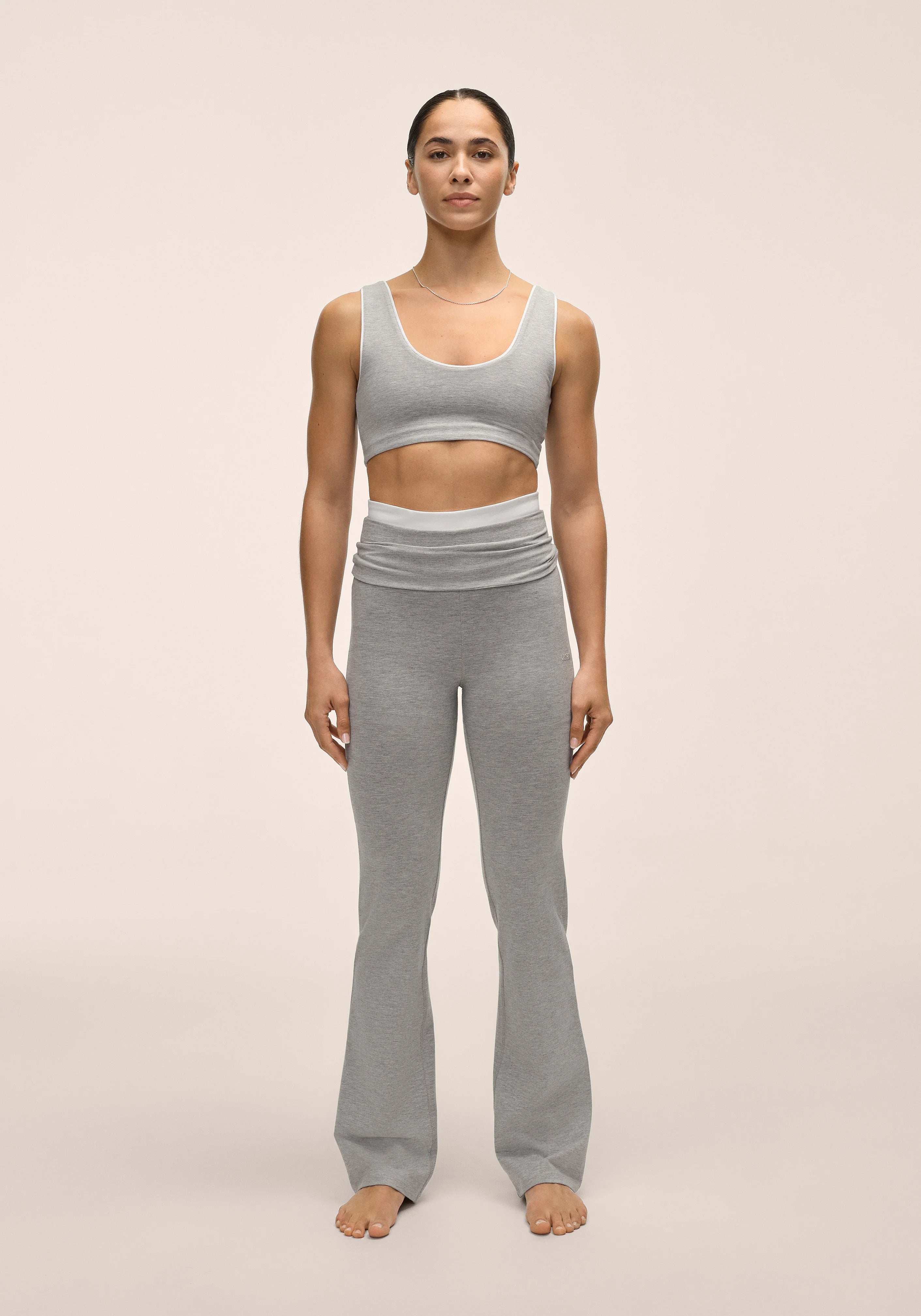 Casall Sublime Fling Bralette reggiseno Grey Melange cotone