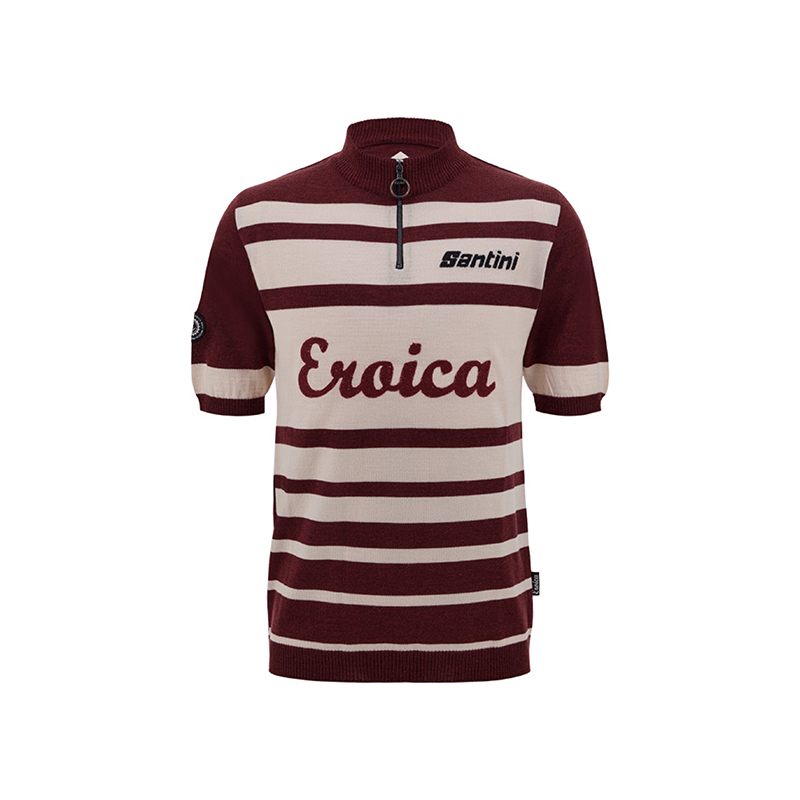 L'Eroica Spazio maglia ciclismo bordeaux in lana