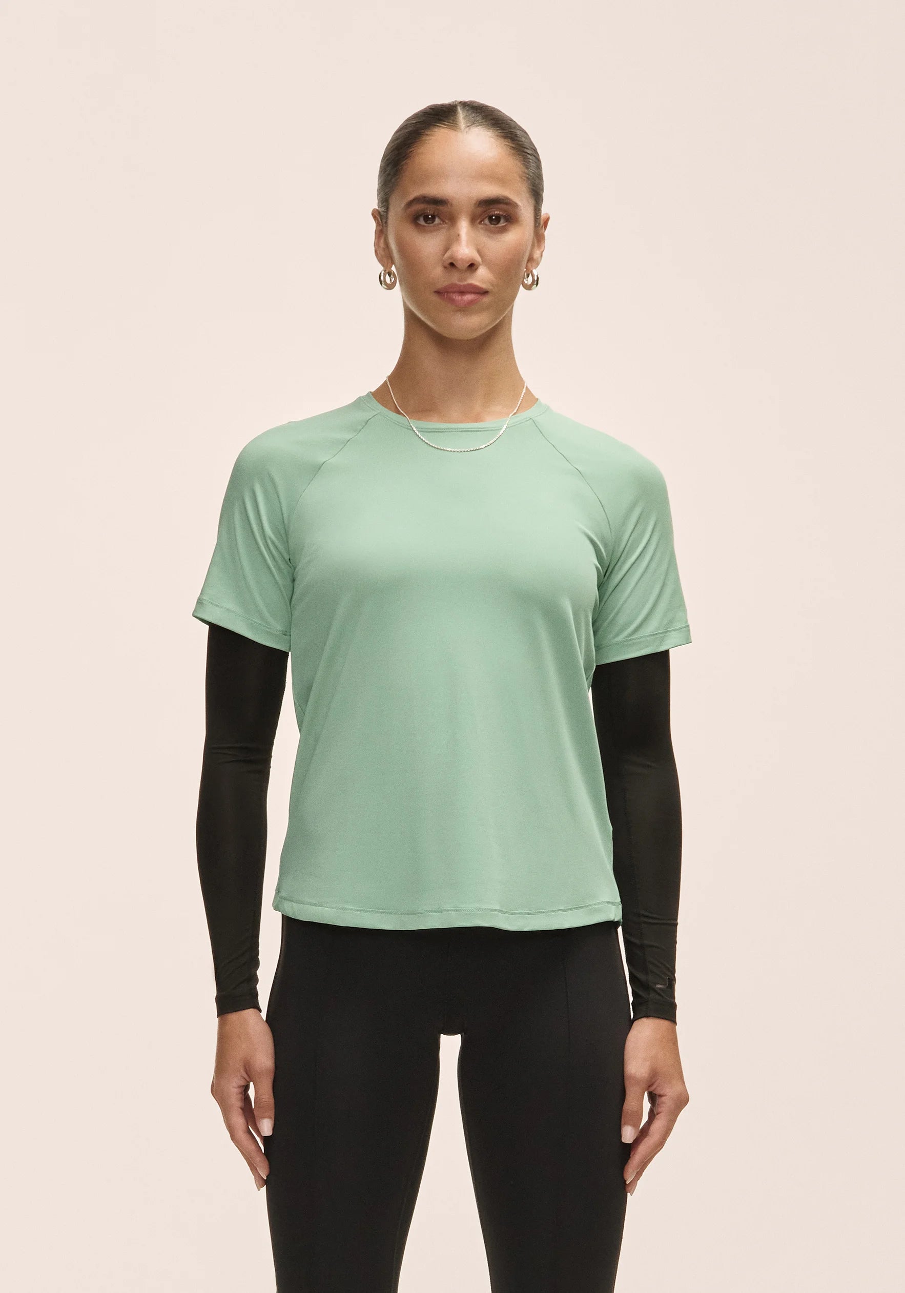 Casall Essential Tee t-shirt verde statue green tecnica