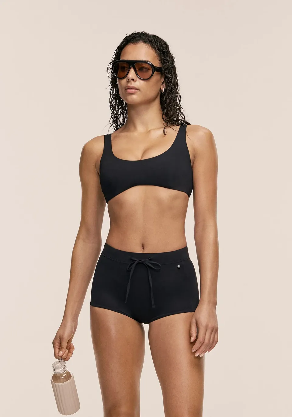 Casall Vibrant U-shape top bikini nero