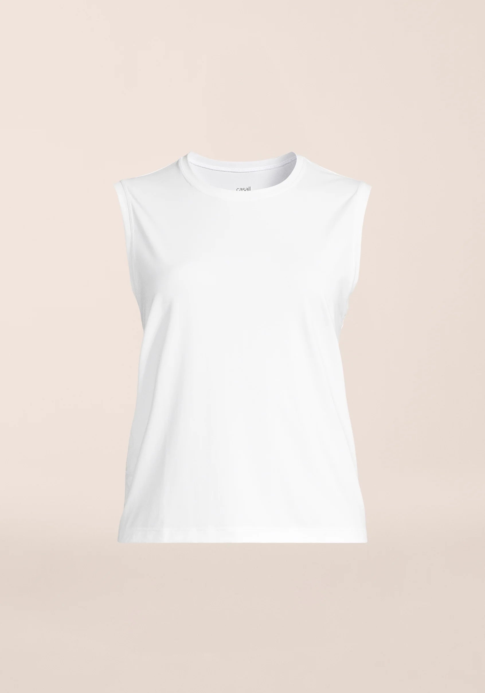 Casall Graphic Tank canotta bianca traspirante corsa