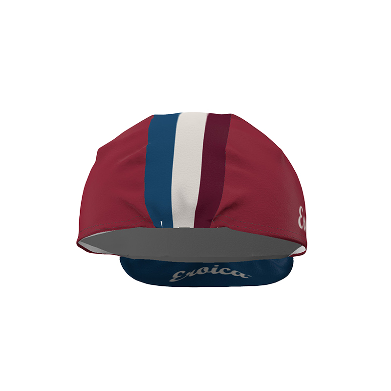 L'Eroica Timo Cappellino Ciclismo Bordeaux Cotone
