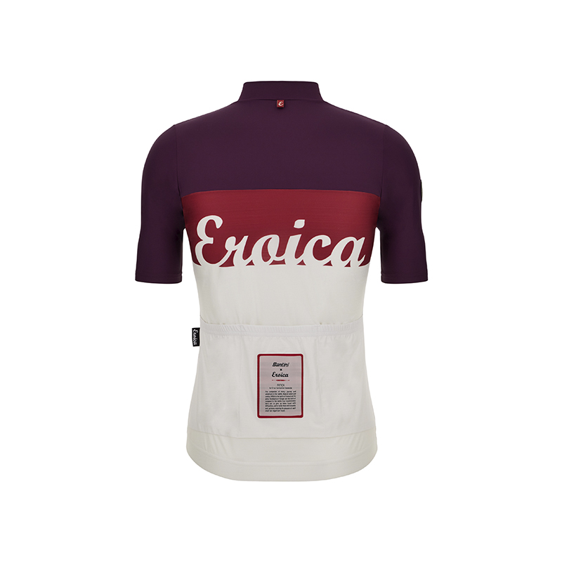 L'Eroica Brina maglia ciclismo bordeaux traspirante