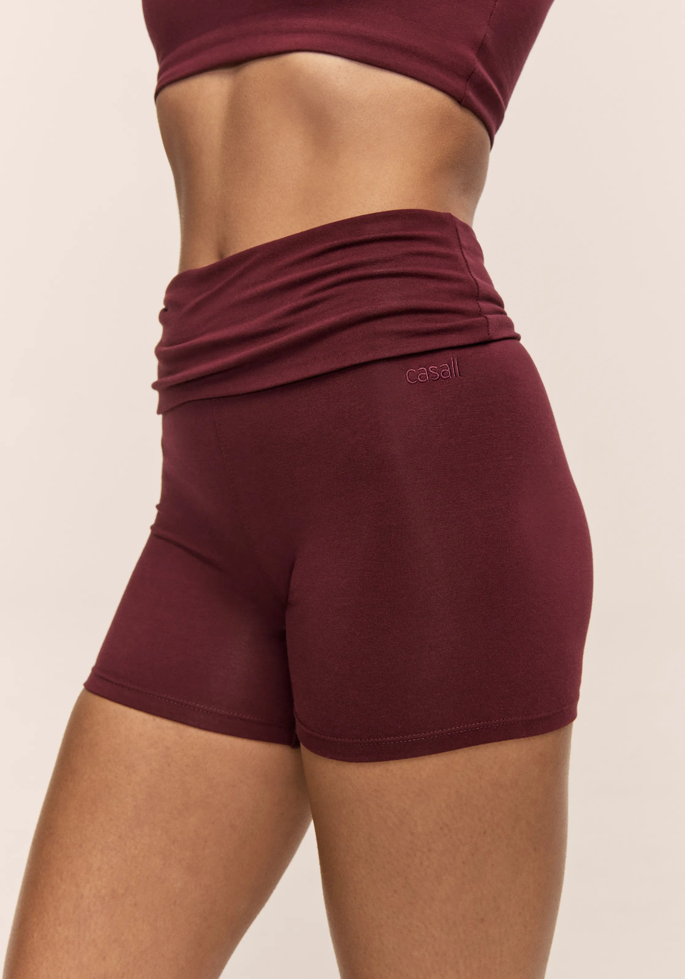 Casall Sublime Folded Hotpants Shorts Cherry Moon