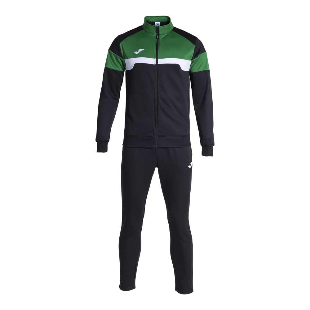 Joma Danubio tuta uomo nero arancione in pile caldo