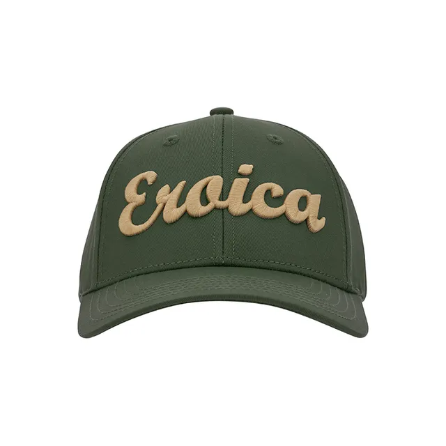 L'Eroica cappellino baseball verde cotone