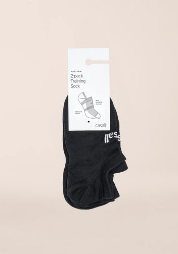 Casall Training Sock calzini sportivi neri 2 paia traspiranti