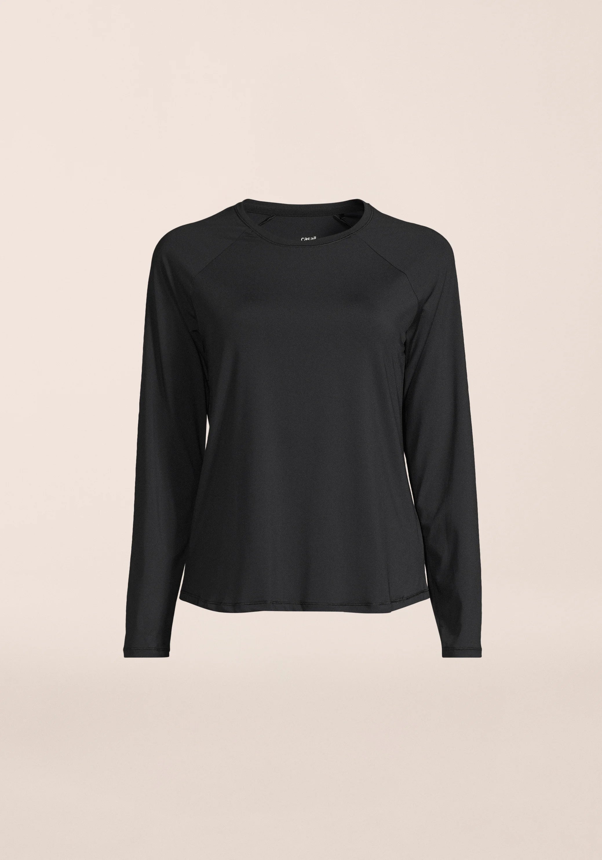 Casall Essential Long Sleeve maglia donna nera maniche lunghe
