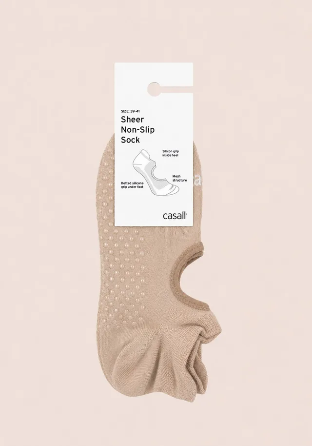 Casall Sheer Non-Slip Sock calzini antiscivolo Warm Cashmere