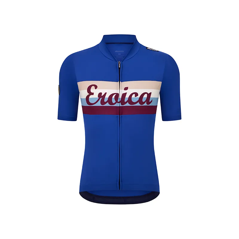 L'Eroica Timo maglia ciclismo maniche corte azzurro