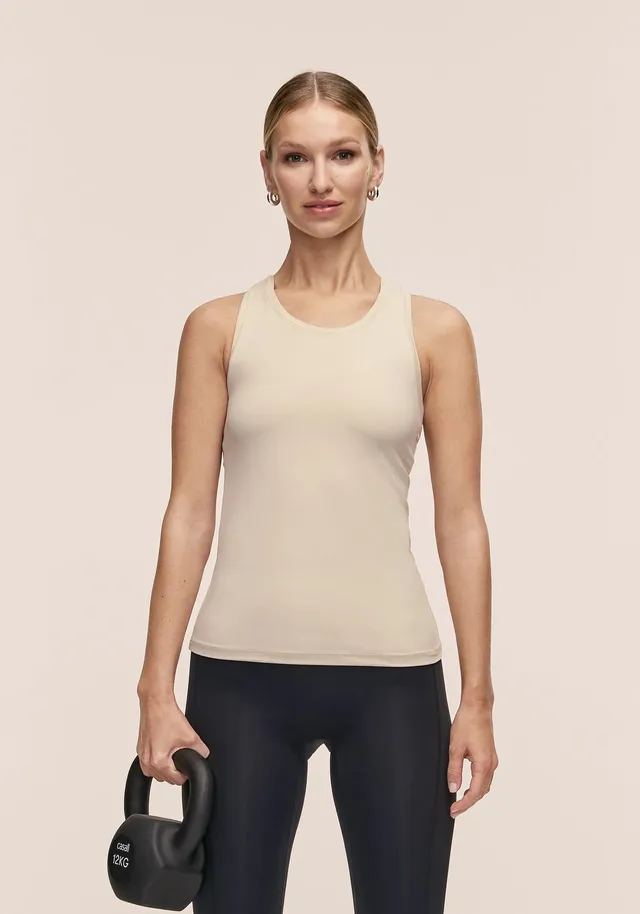 Casall Essential Racerback canotta ecru traspirante