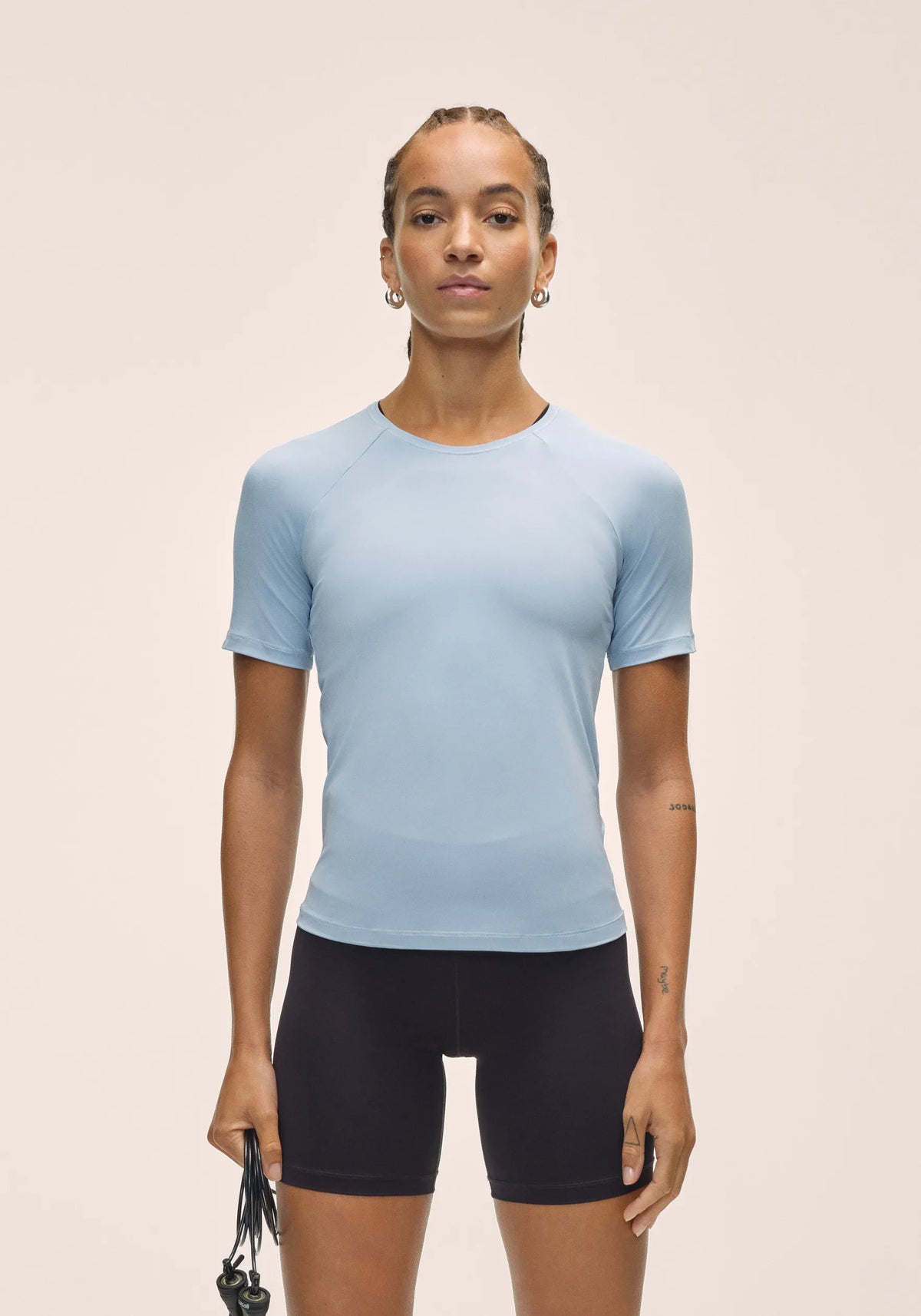 Casall Essential Tee maglietta Dream Blue traspirante