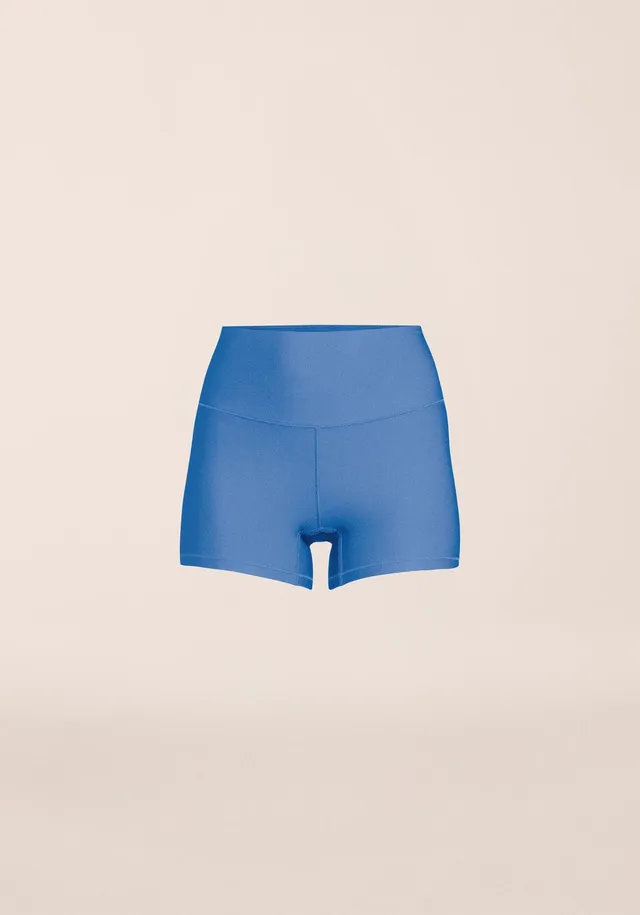 Casall Ultra High Waist Hot Pant shorts blu vita alta