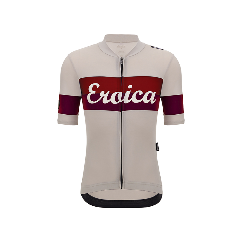 L'Eroica Quiete maglia ciclismo azzurra traspirante