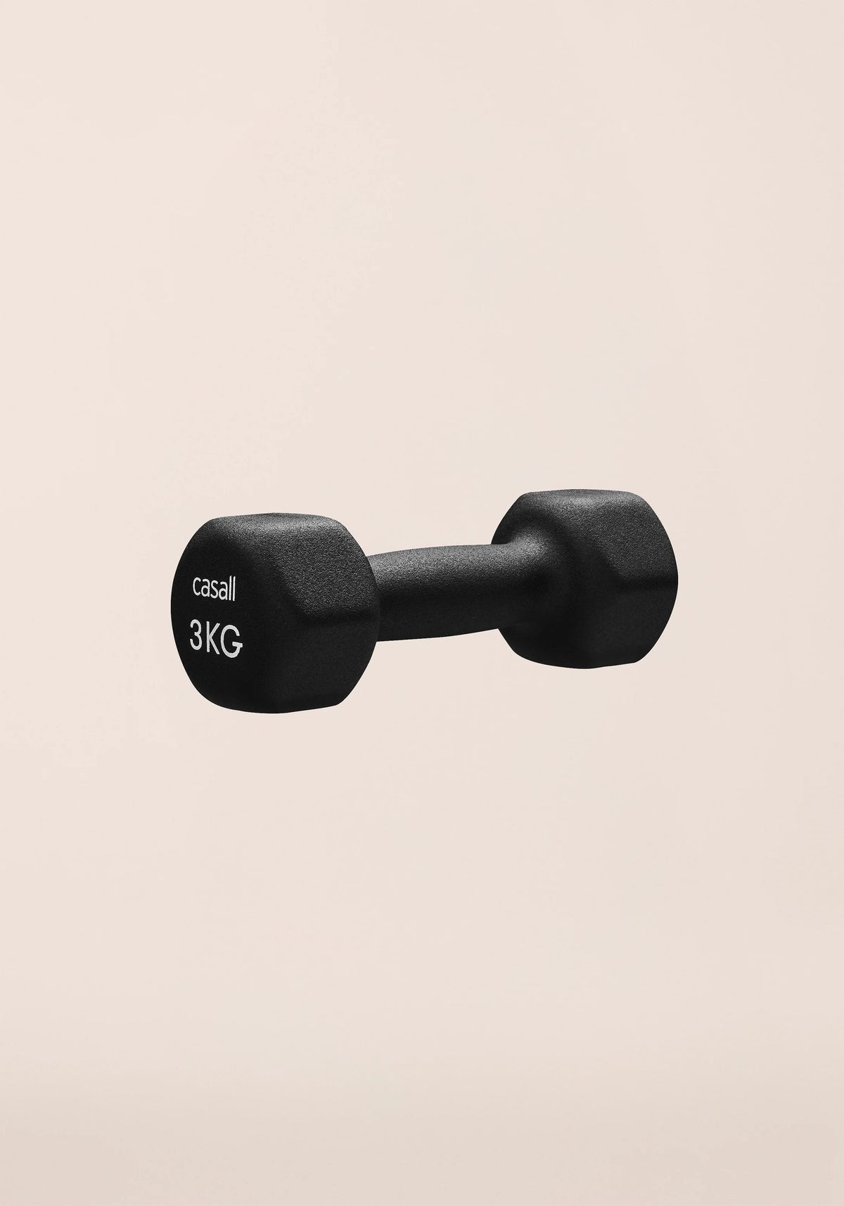 Casall Classic Dumbbell 3kg manubrio Nero Bianco neoprene