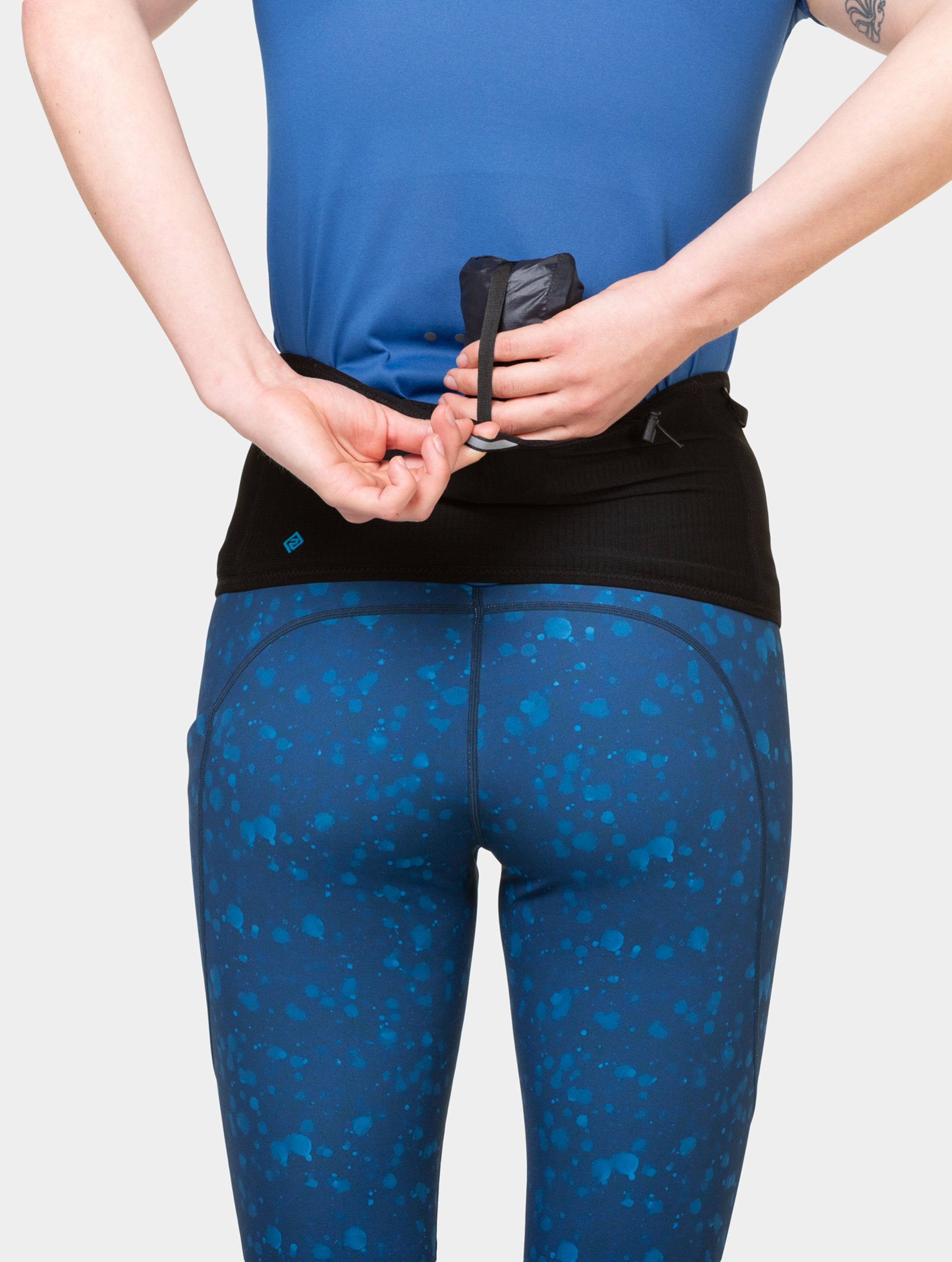 Ronhill 360 Waistband cintura running nera elastica