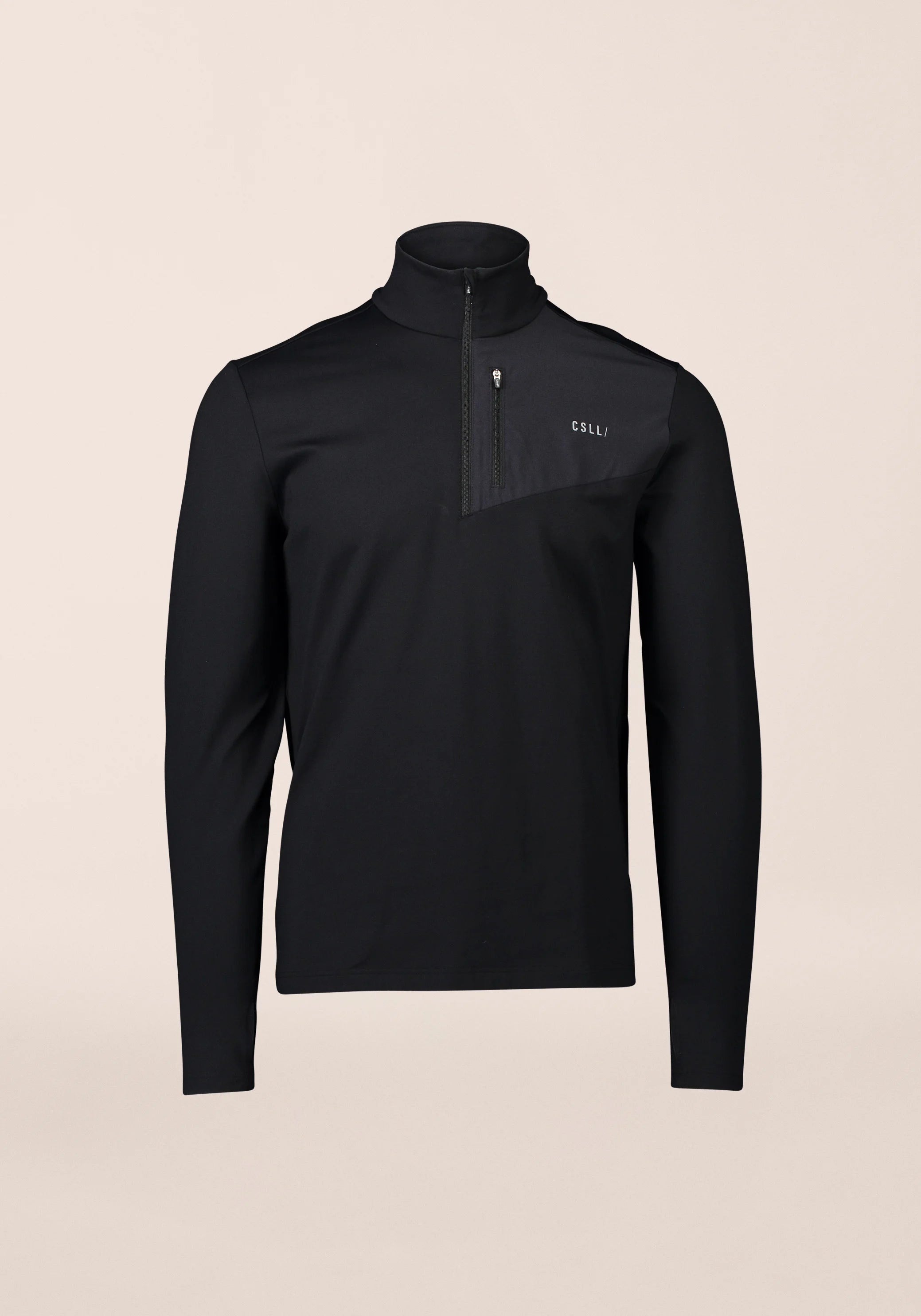 Casall M Midlayer Half Zip maglia Nera mezza zip