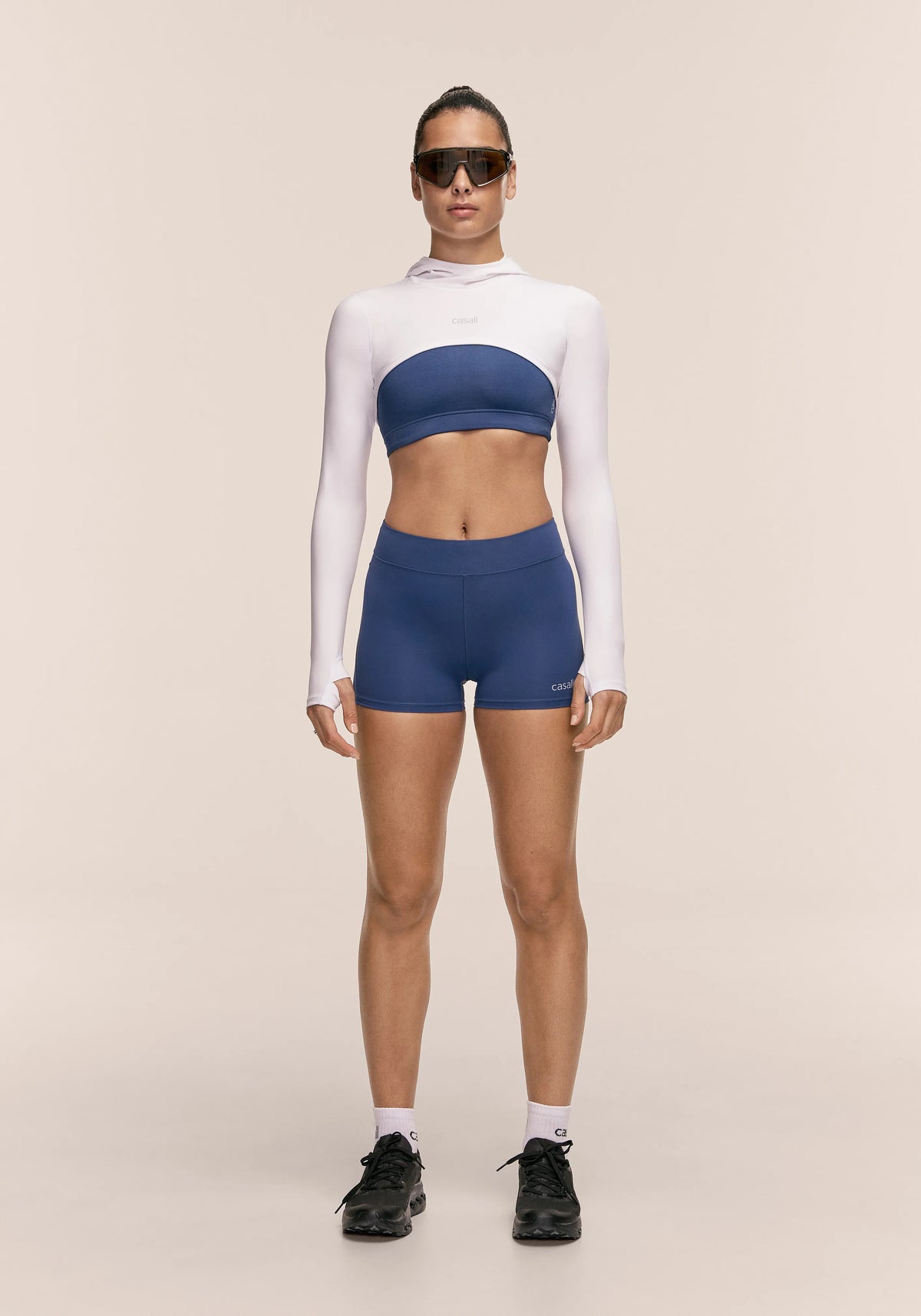 Casall Performance Running Hotpants shorts blu compressione