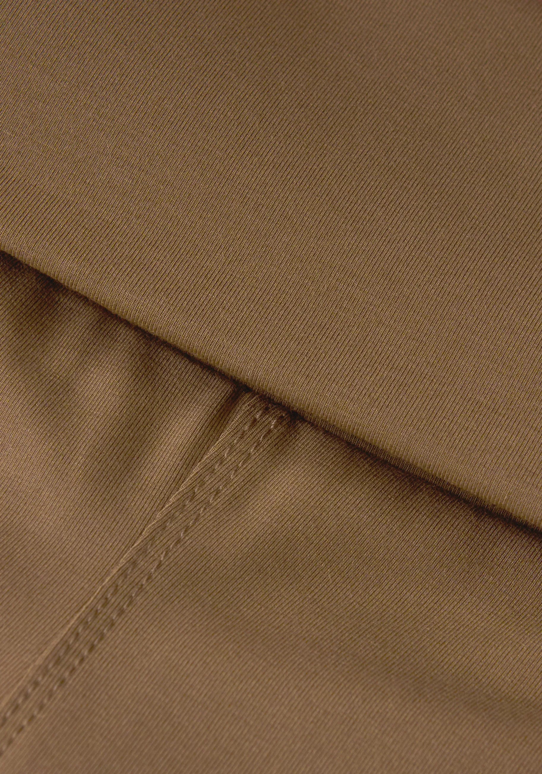 Casall Sublime Folded Flare pantaloni kaki vita ripiegata