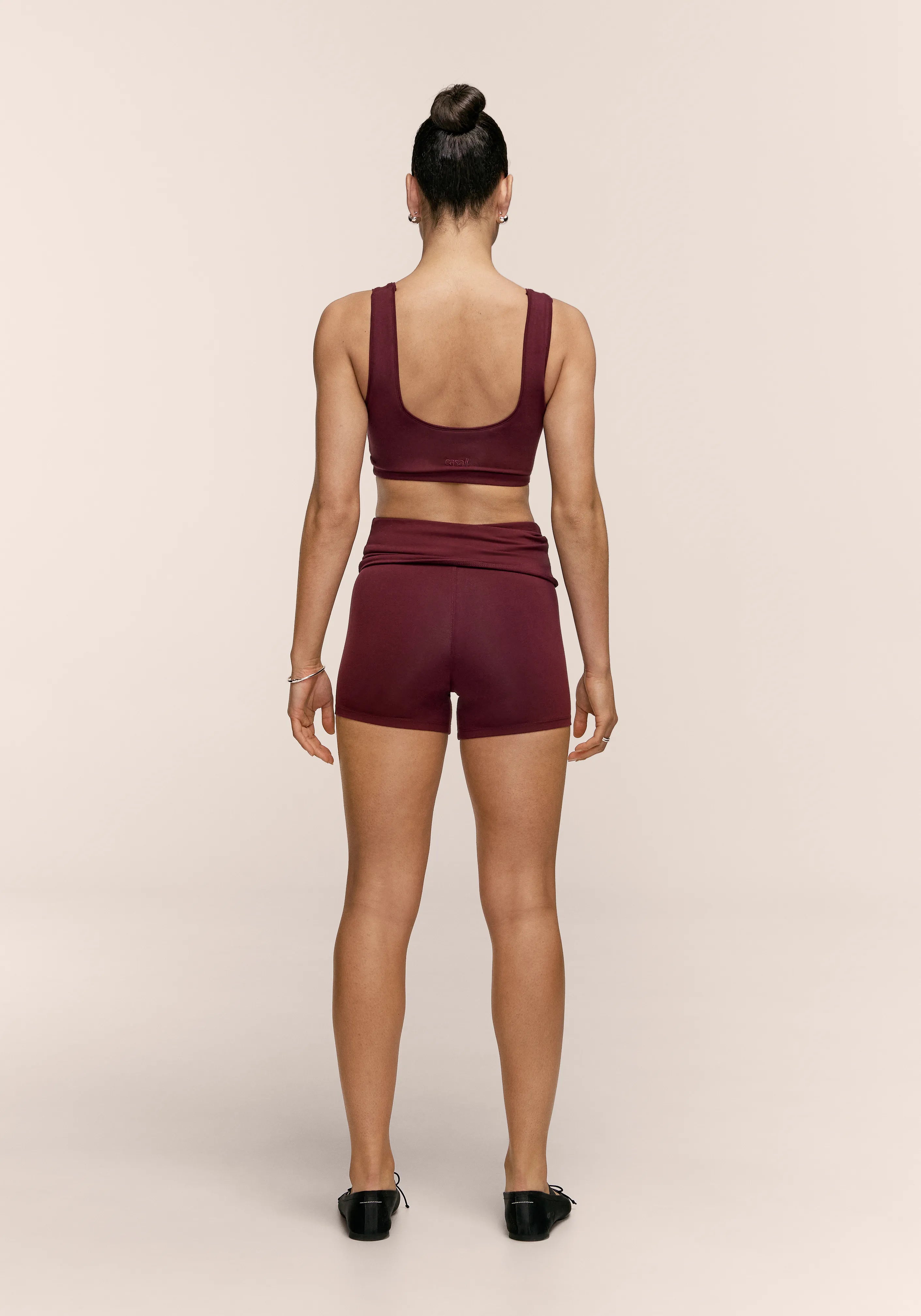Casall Sublime Folded Hotpants Shorts Cherry Moon