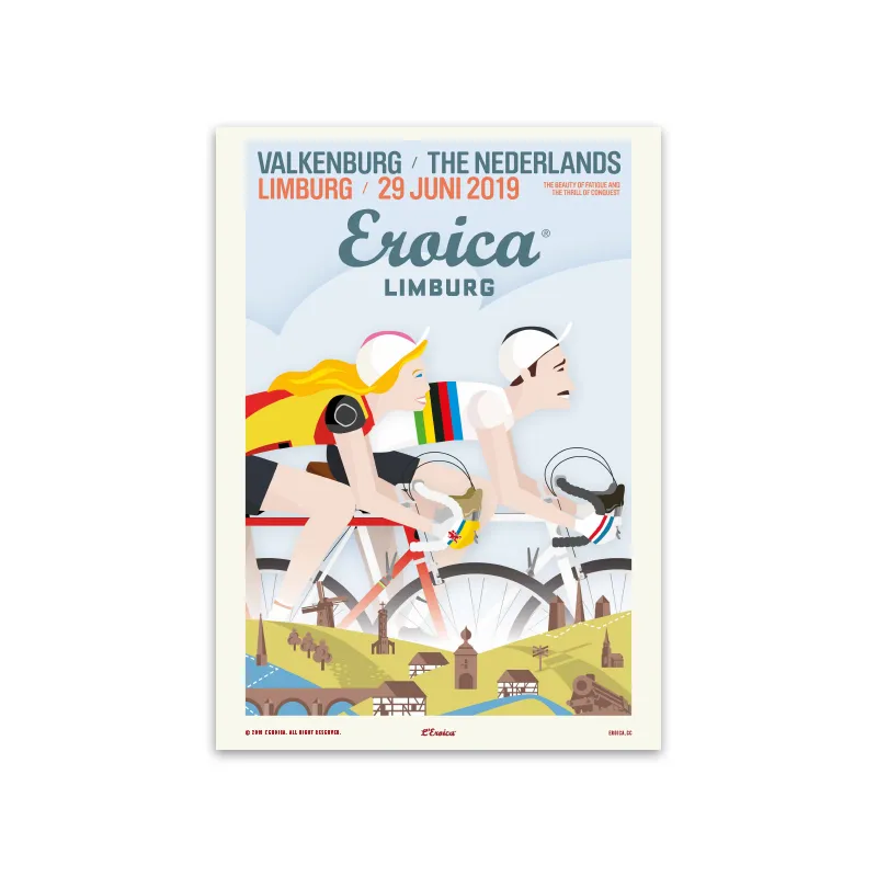 L'Eroica Limburg 2019 Poster Illustrazione Ufficiale