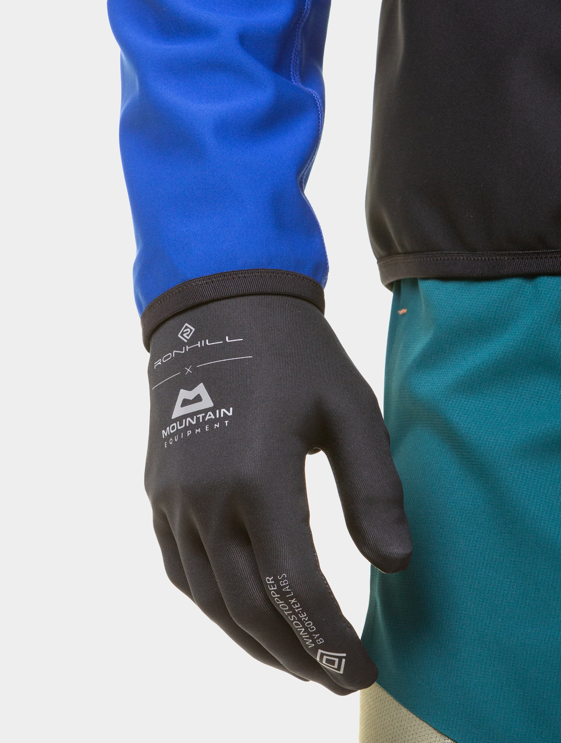 Ronhill Gore-Tex Windstopper guanti running neri antivento