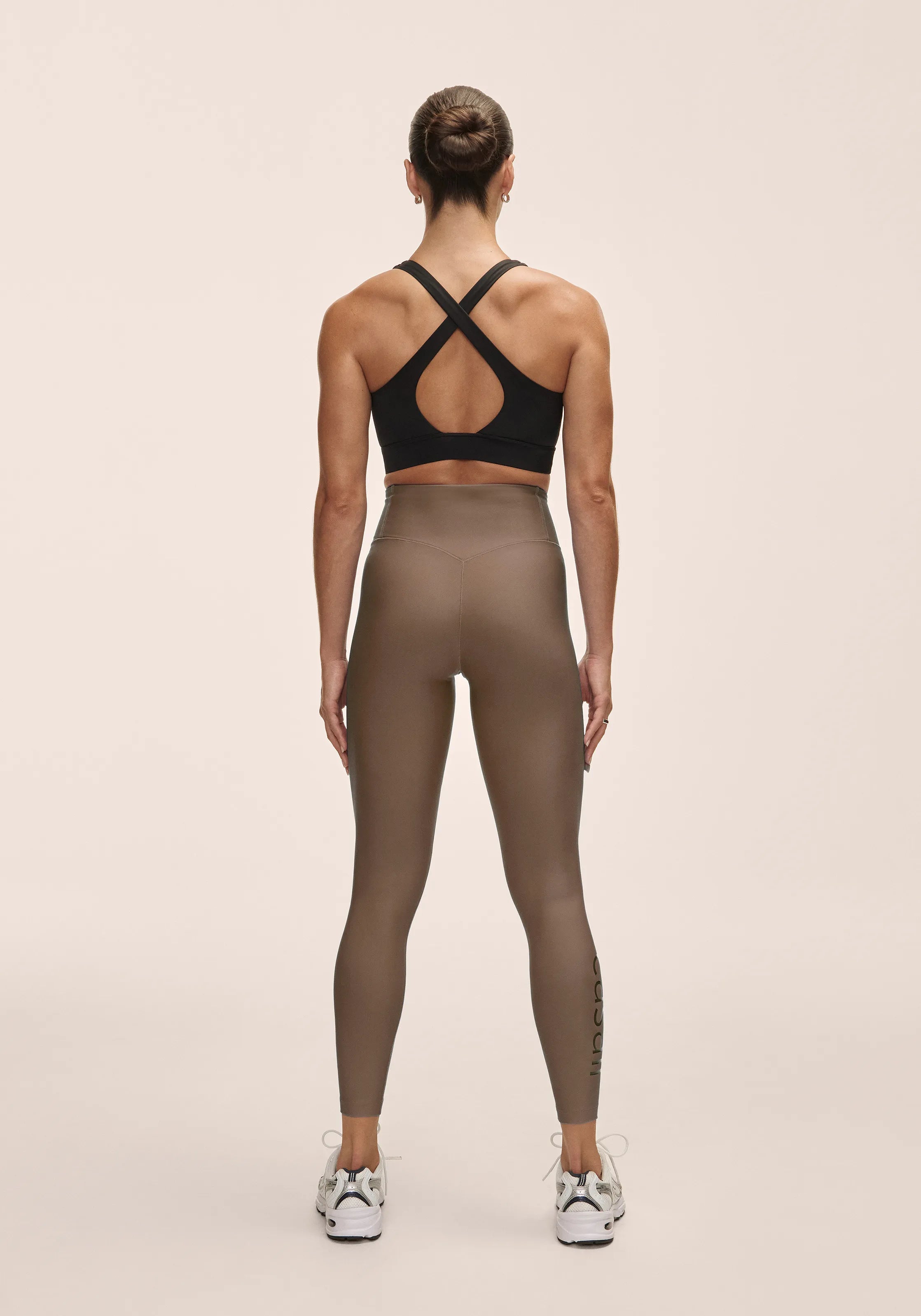 Casall Graphic High Waist leggings kaki vita alta